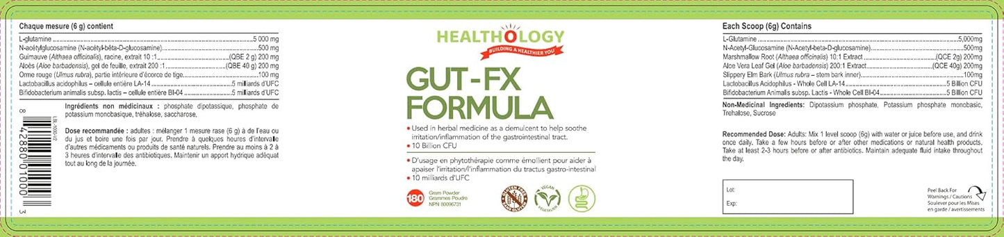 GUT-FX Gut Supplement for Leaky Gut Repair, Inflammation Reduction, Bloating Relief | Probiotics, L-Glutamine, Marshmallow Root