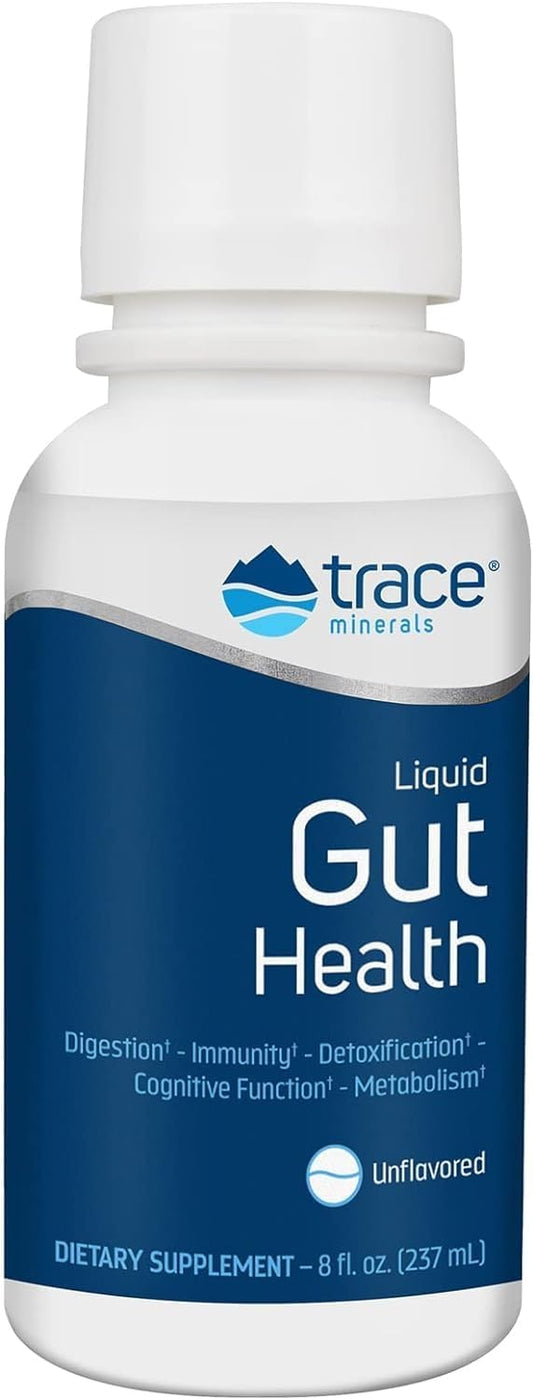 Gut Health Support Supplement with Trace Minerals, Humic & Fulvic Acid - Promotes Healthy Digestion & Immune System Function - Unflavored Liquid Formula, 8 fl oz Bottle