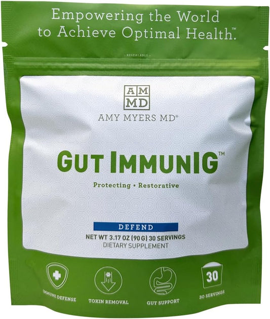 Gut ImmunIG Powder - Digestive Health Supplement for Immune Support - Amy Myers MD Gut Health Supplement - 90g (30 Servings)