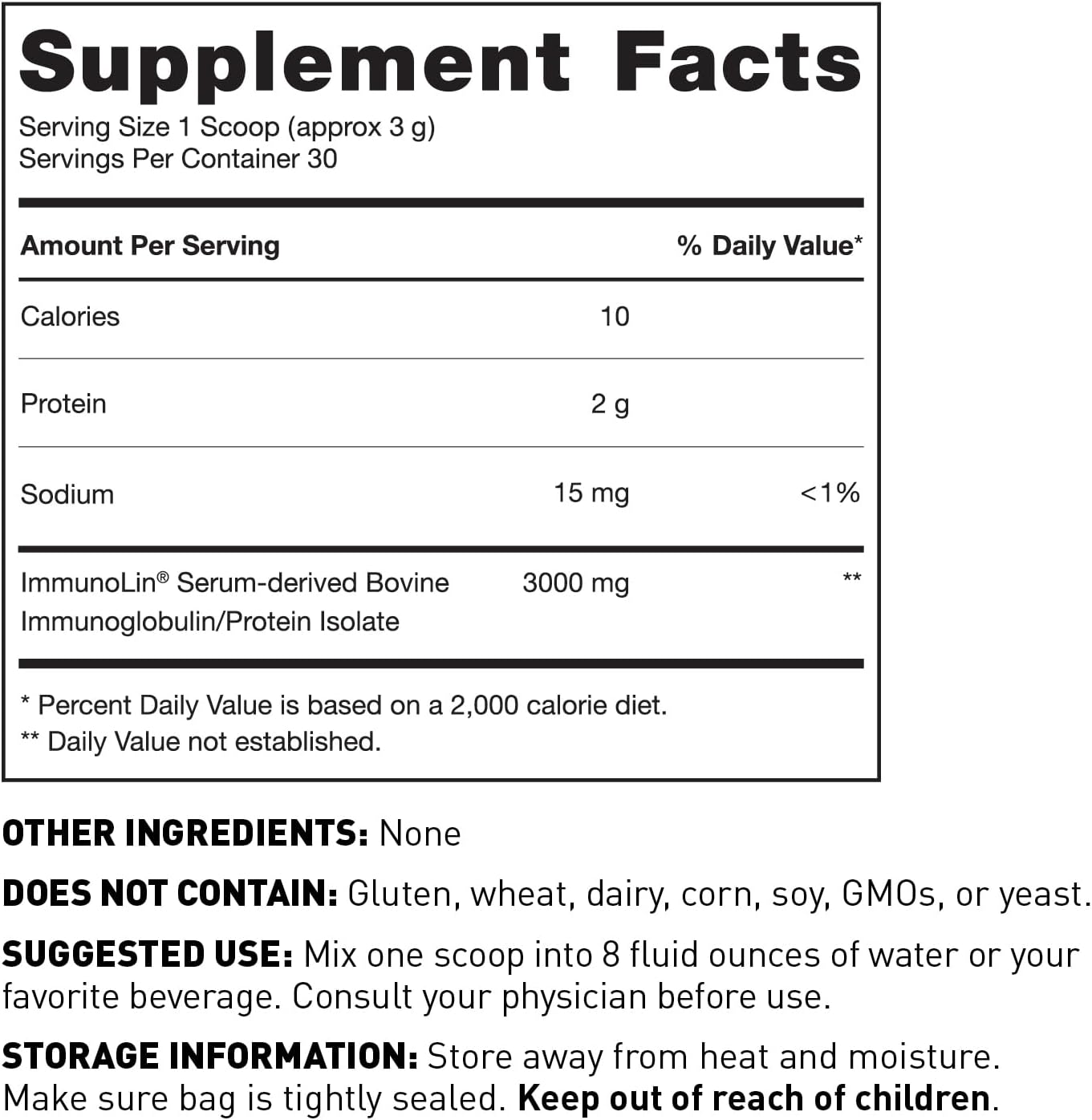Gut ImmunIG Powder - Digestive Health Supplement for Immune Support - Amy Myers MD Gut Health Supplement - 90g (30 Servings)
