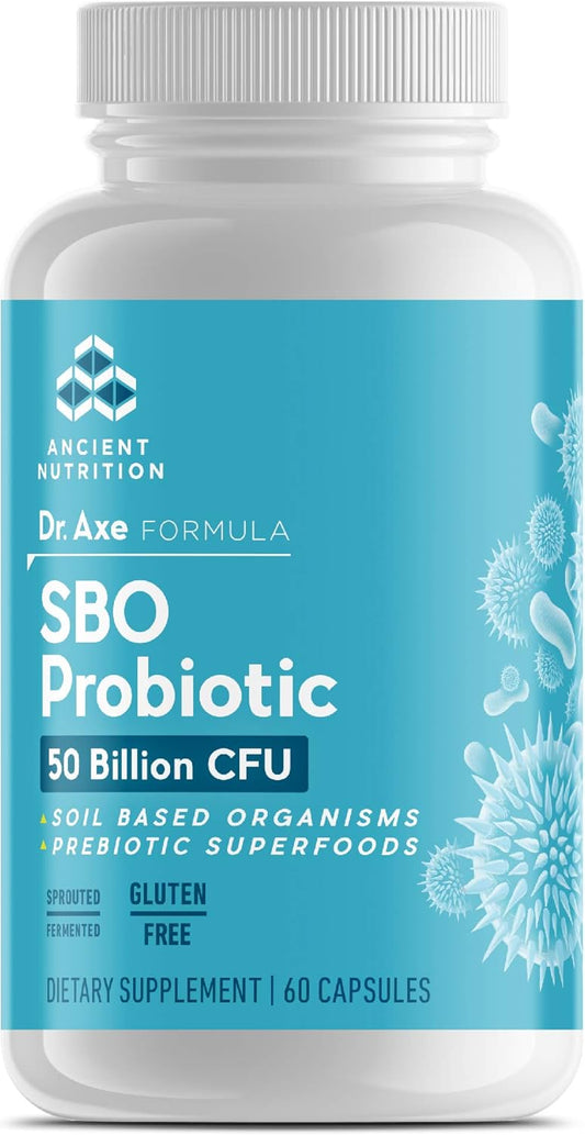 Gut Restore Probiotics with Ginger and Fenugreek, 60ct - Supports Digestion, Reduces Gas & Bloating, Superfoods Blend, 50B CFUs/serving