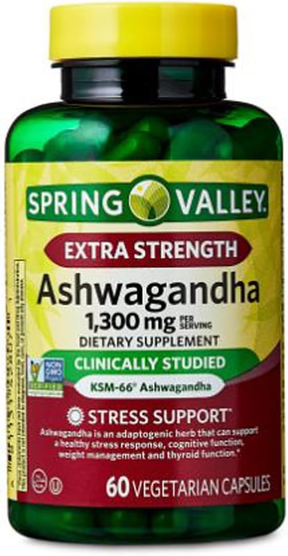 H4U__4 TOP Care Ashwagandha Supplement 1300mg - 60 Vegetarian Capsules for Health