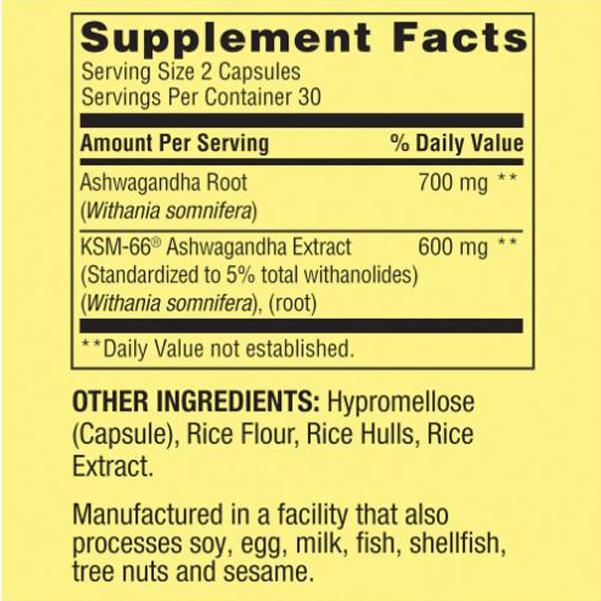 H4U__4 TOP Care Ashwagandha Supplement 1300mg - 60 Vegetarian Capsules for Health