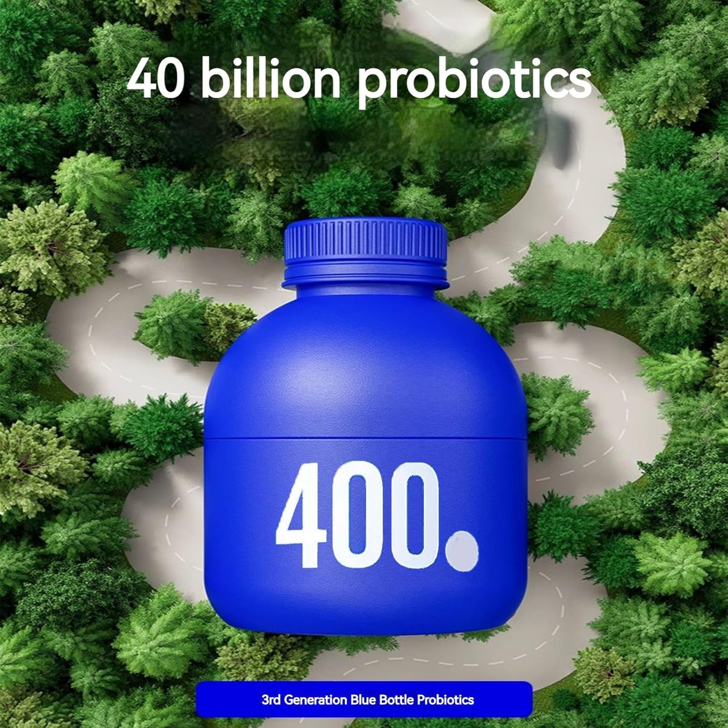 HAIION Probiotics: 40 Billion CFU - 30 Bottles, 0.7oz Each - Digestive Health Supplement