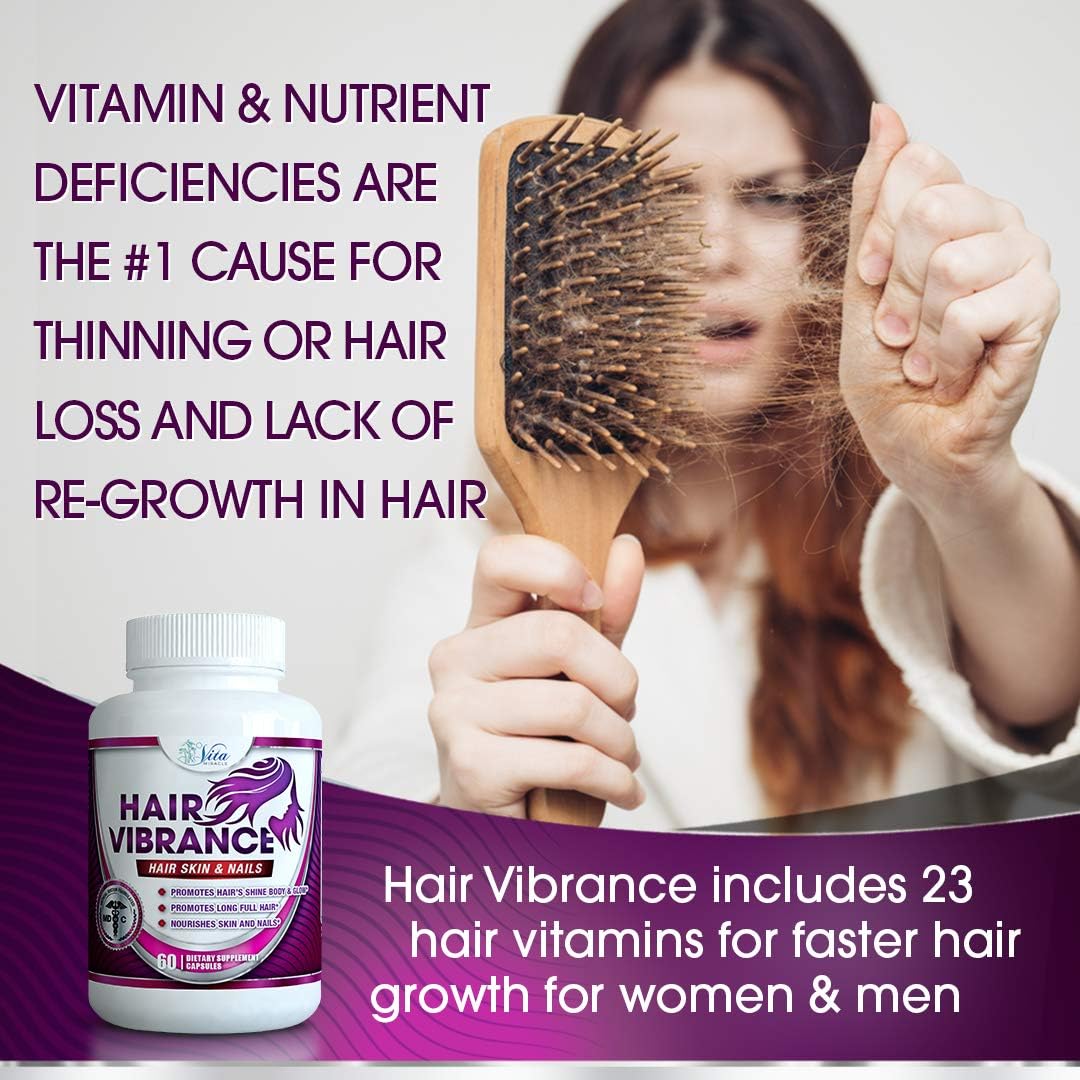 Hair, Skin, and Nails Vitamins with Biotin for Hair Growth - Doctor Formulated with 23 Vitamins for Healthier Hair, Skin, and Nails (3 Pack)
