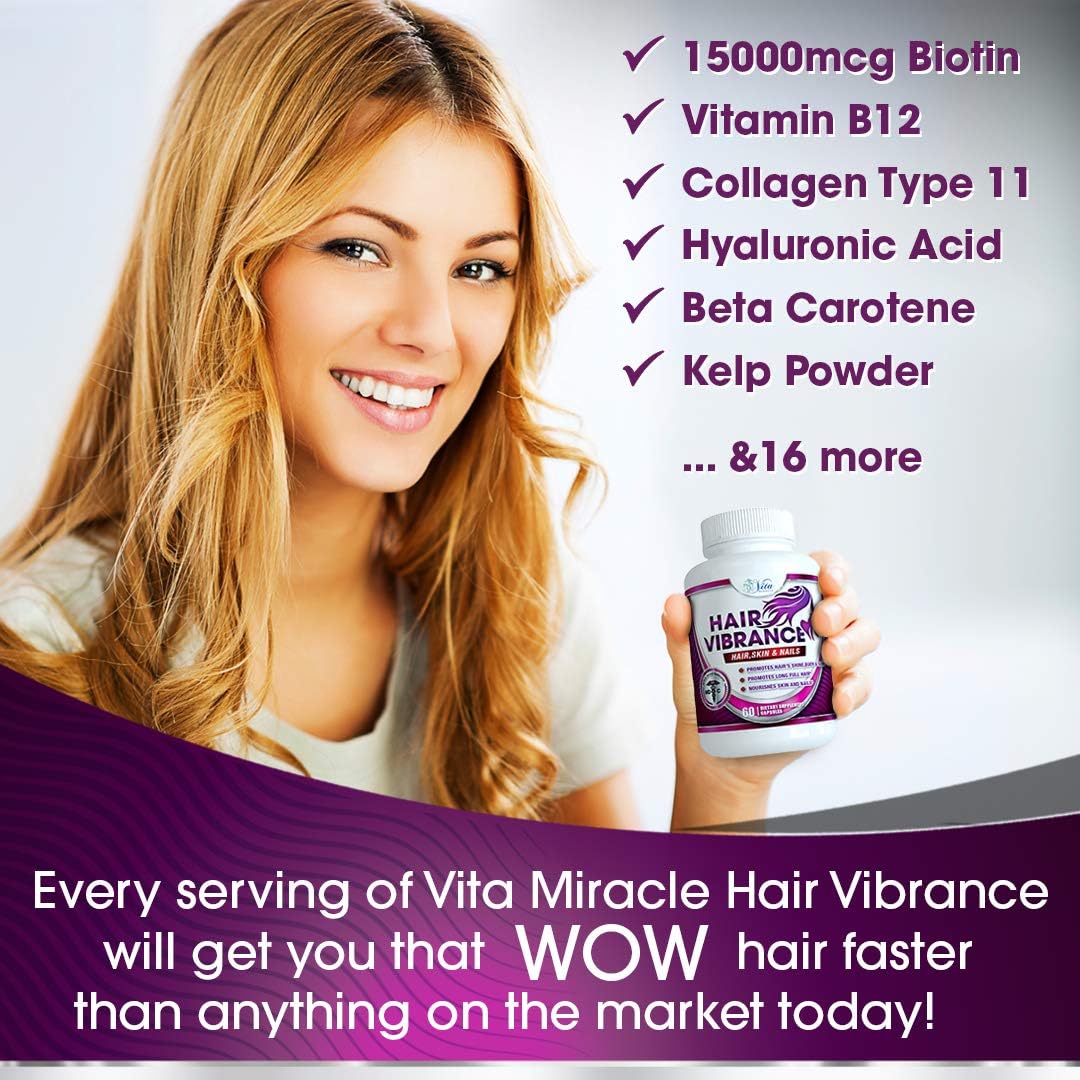 Hair, Skin, and Nails Vitamins with Biotin for Hair Growth - Doctor Formulated with 23 Vitamins for Healthier Hair, Skin, and Nails (3 Pack)