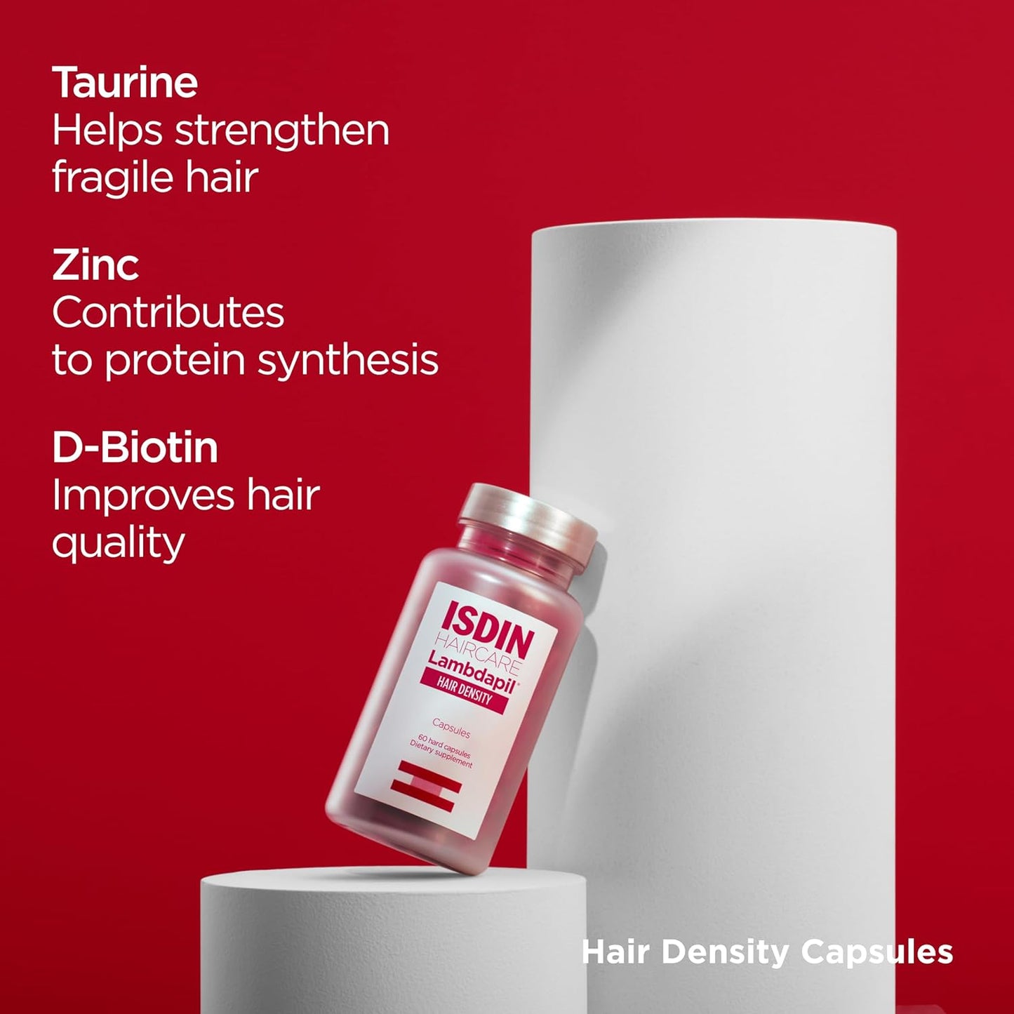 Hair Thickening Vitamin Capsules for Thinning Hair - ISDIN Lambdapil Hair Density Capsules
