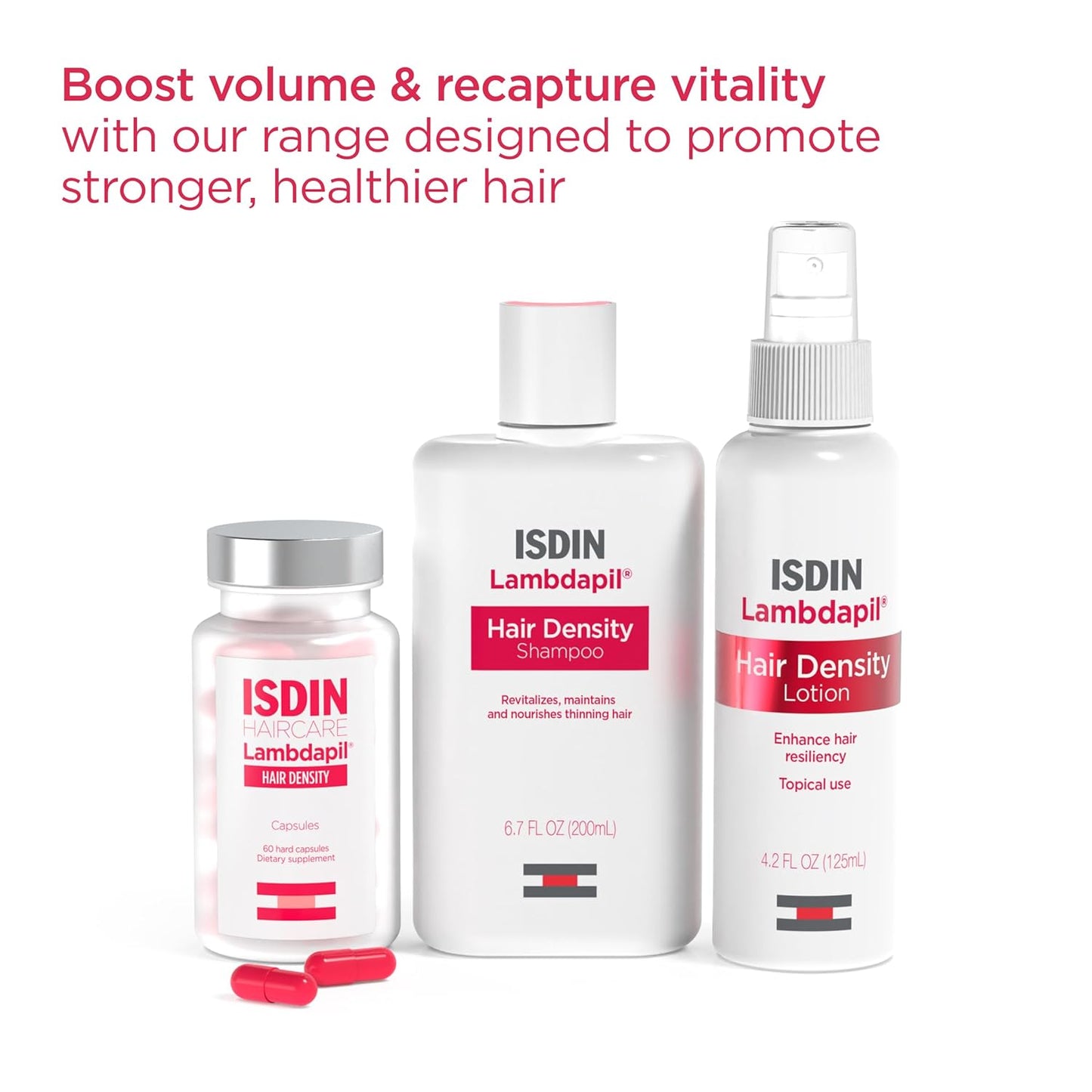 Hair Thickening Vitamin Capsules for Thinning Hair - ISDIN Lambdapil Hair Density Capsules