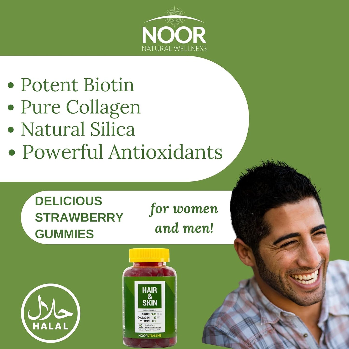 Halal Adult Gummy Vitamins Bundle - 2 Bottle Value Pack from Noor Vitamins