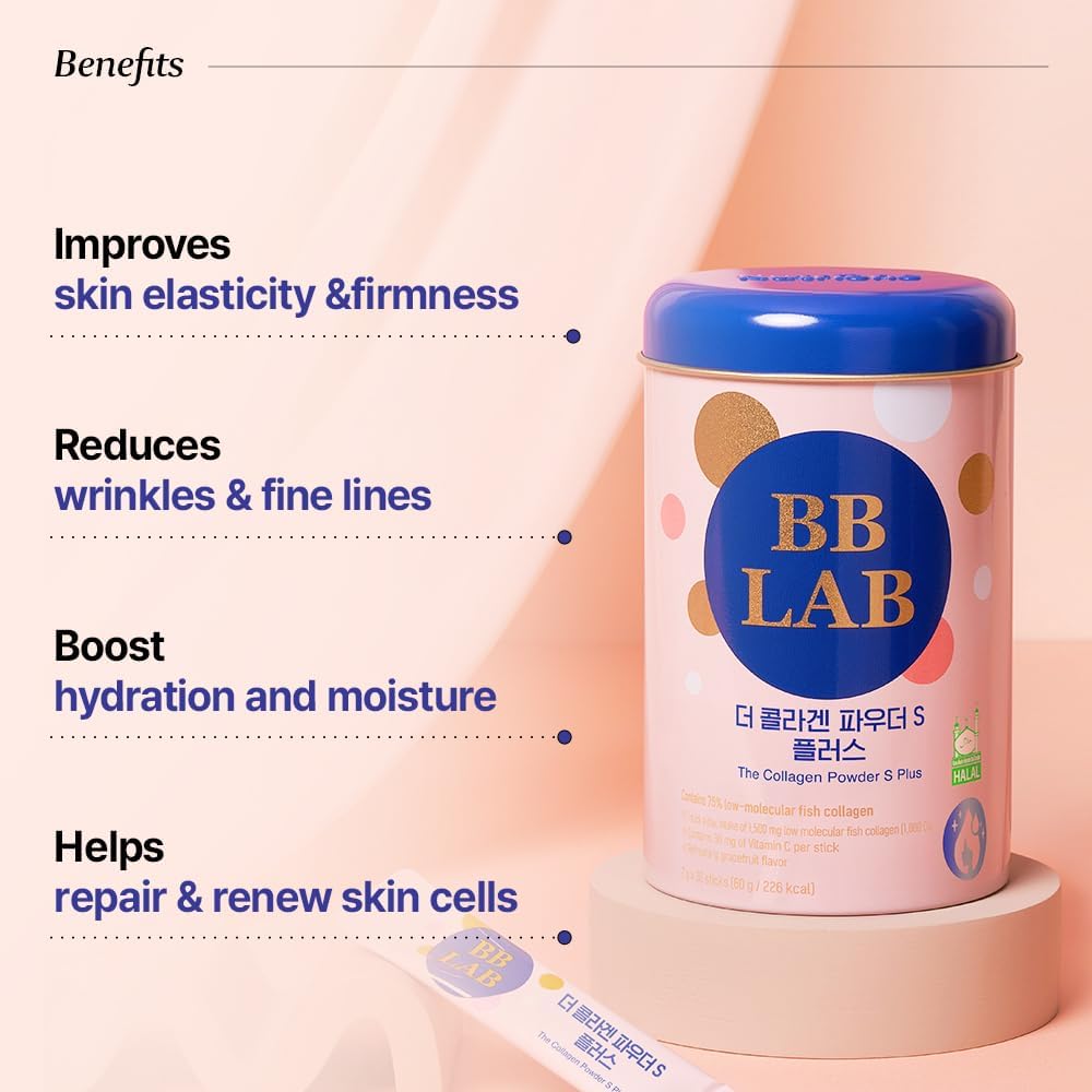 Halal Certified Korean Marine Collagen Beauty Set with Collagen Powder and Vitamin C