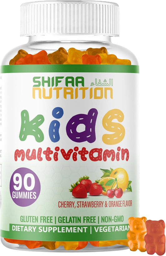 Halal Kids Multivitamin Gummies with Essential Vitamins - 45-90 Days Supply, Vitamin C, D, Zinc, A, E, B6, B12, Biotin - Halal Gummy Vitamins for Toddlers - BoostGo Australia