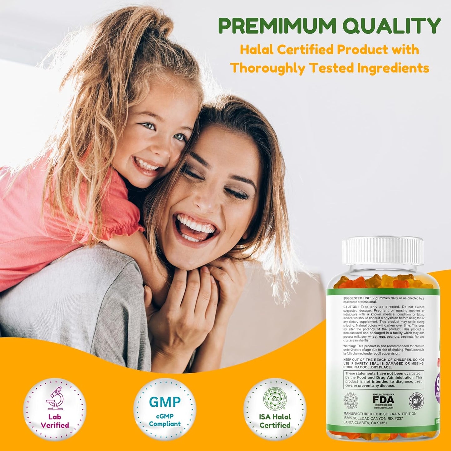 Halal Kids Multivitamin Gummies with Essential Vitamins - 45-90 Days Supply, Vitamin C, D, Zinc, A, E, B6, B12, Biotin - Halal Gummy Vitamins for Toddlers - BoostGo Australia
