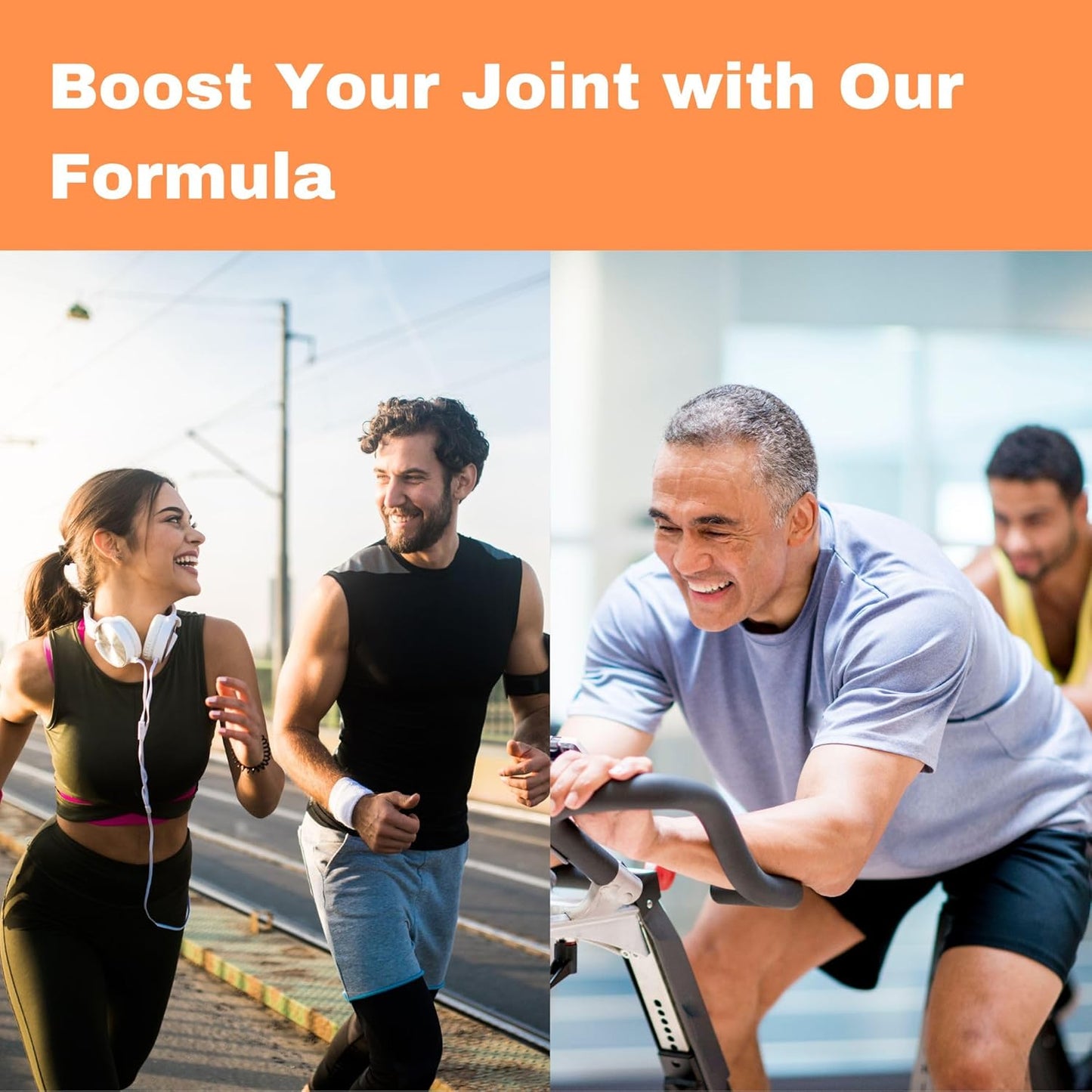 Halal Ultra Joint Vitamins with Glucosamine, Chondroitin, MSM, Turmeric, Collagen, Vitamin C, Manganese - 60 Tablets