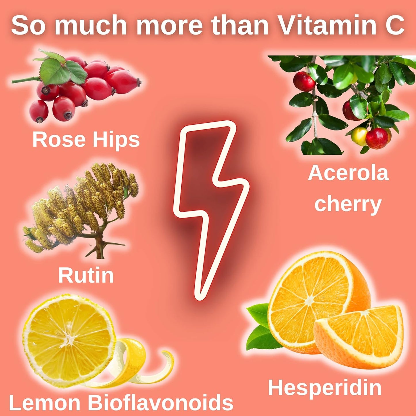 Halal Vitamin C Chewable Tablets with Rose HIPS and Antioxidants - Immune Support - 60 Orange Flavored Tablets - Vegan & Gluten Free - 2 Month Supply