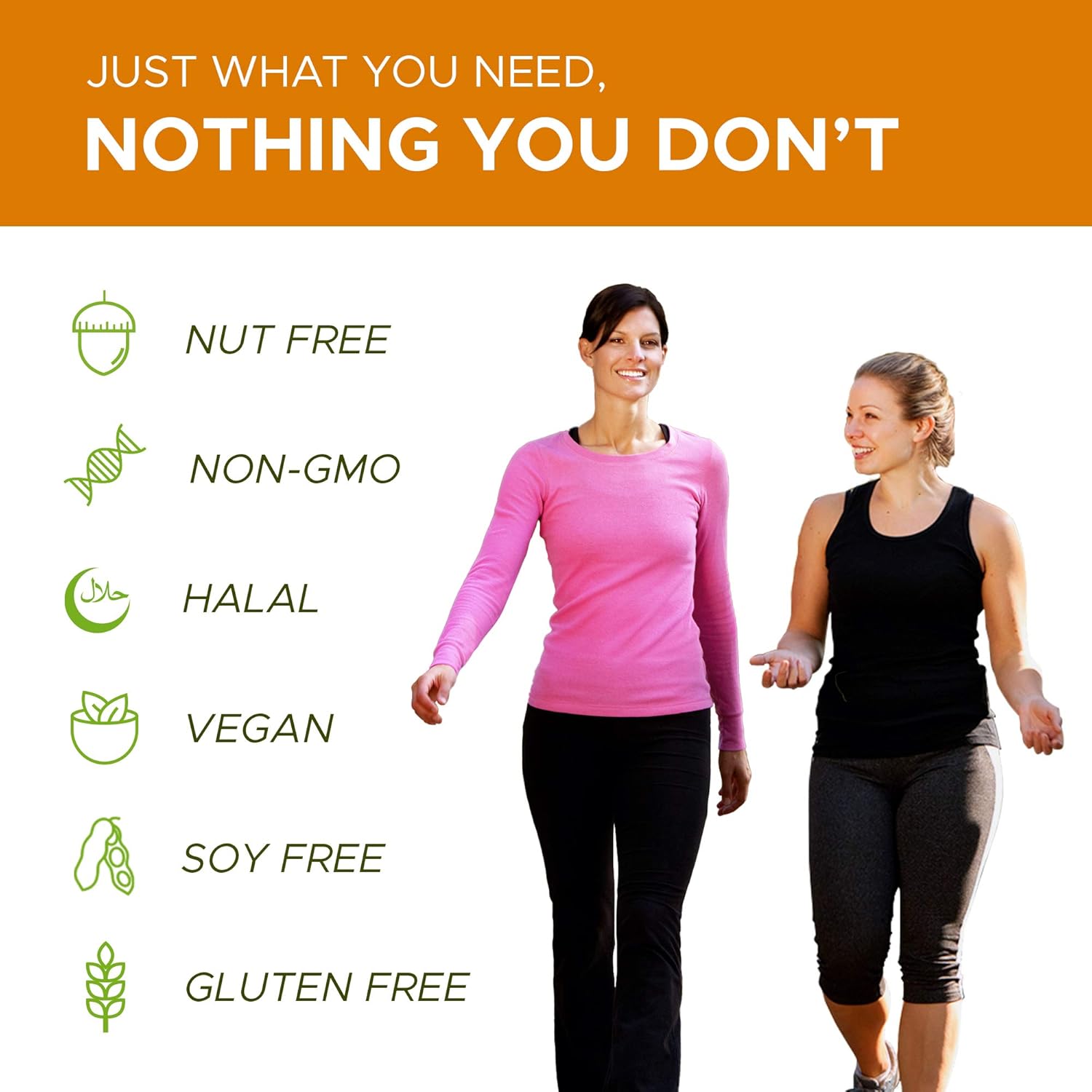 Halal Vitamin C Chewable Tablets with Rose HIPS and Antioxidants - Immune Support - 60 Orange Flavored Tablets - Vegan & Gluten Free - 2 Month Supply