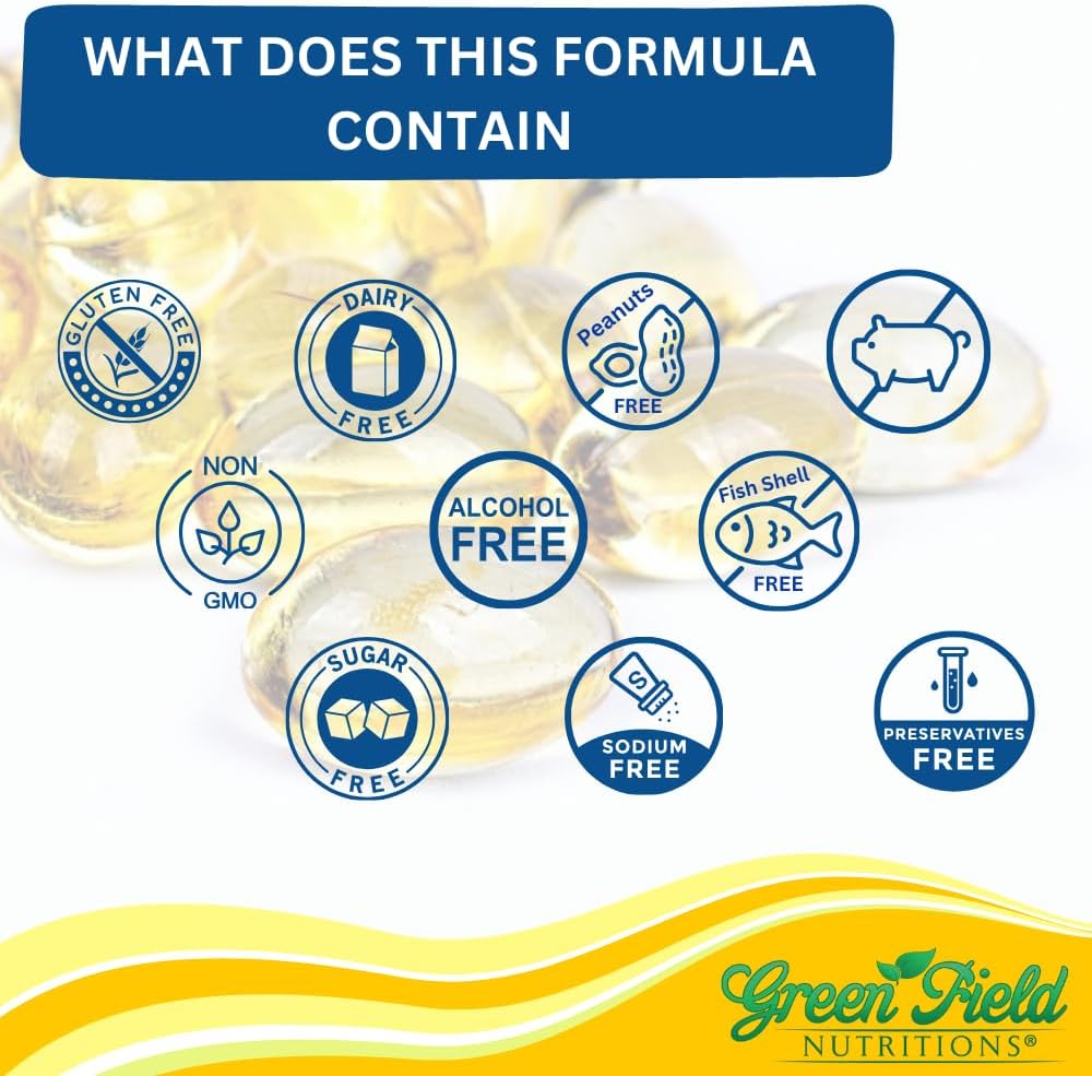 Halal Vitamin D3 Softgels - High Potency 2000 IU, 120 Unflavored Mini Softgels, Halal Beef Gelatin, Immune Support