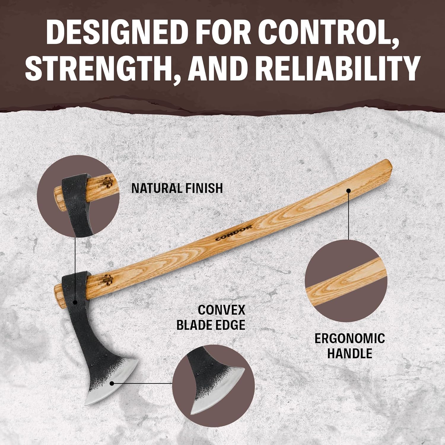 Handcrafted Francisca Throwing Axe with Leather Sheath - 1060 High Carbon Steel - Burnt Hickory Handle - 6.6in Blade