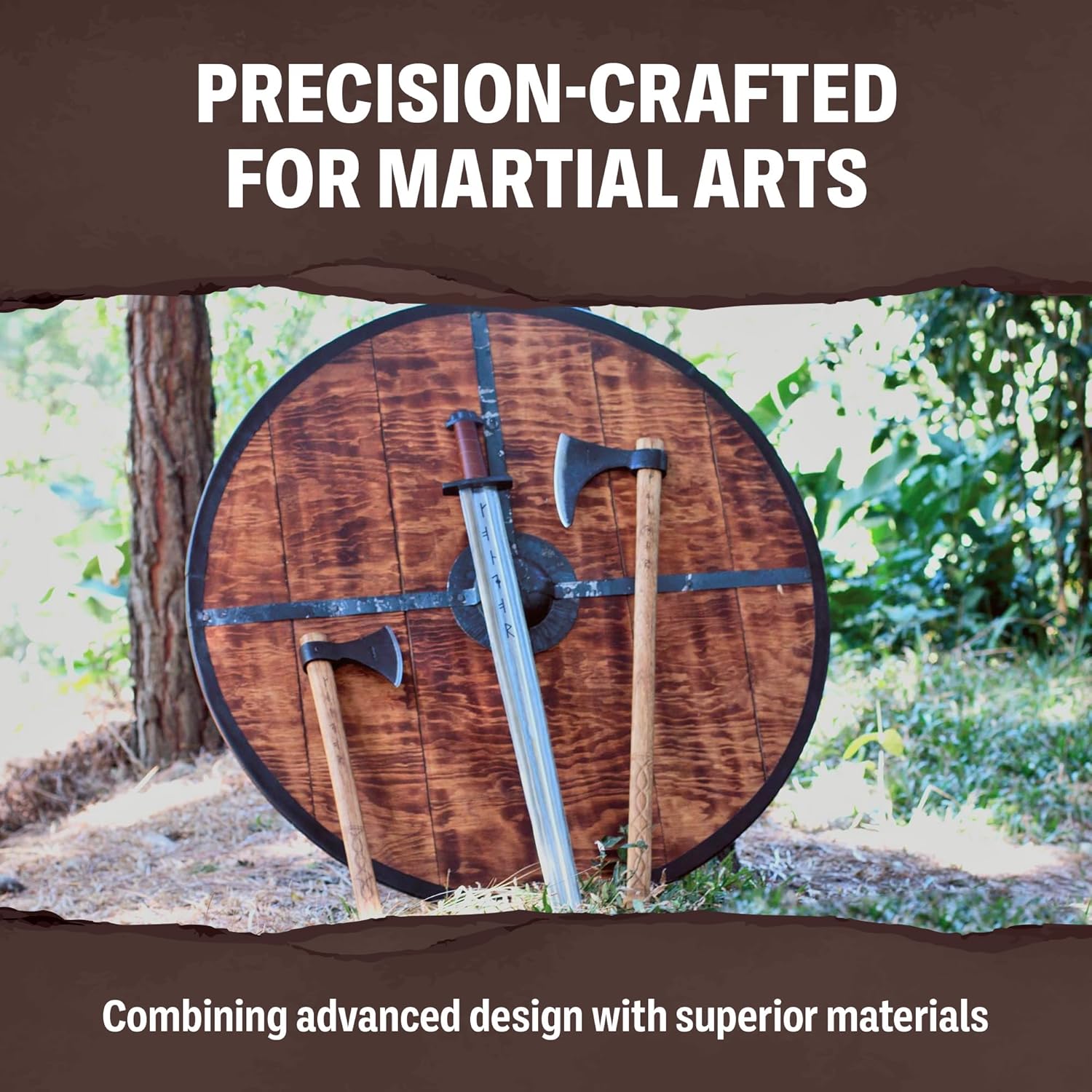 Handcrafted Francisca Throwing Axe with Leather Sheath - 1060 High Carbon Steel - Burnt Hickory Handle - 6.6in Blade