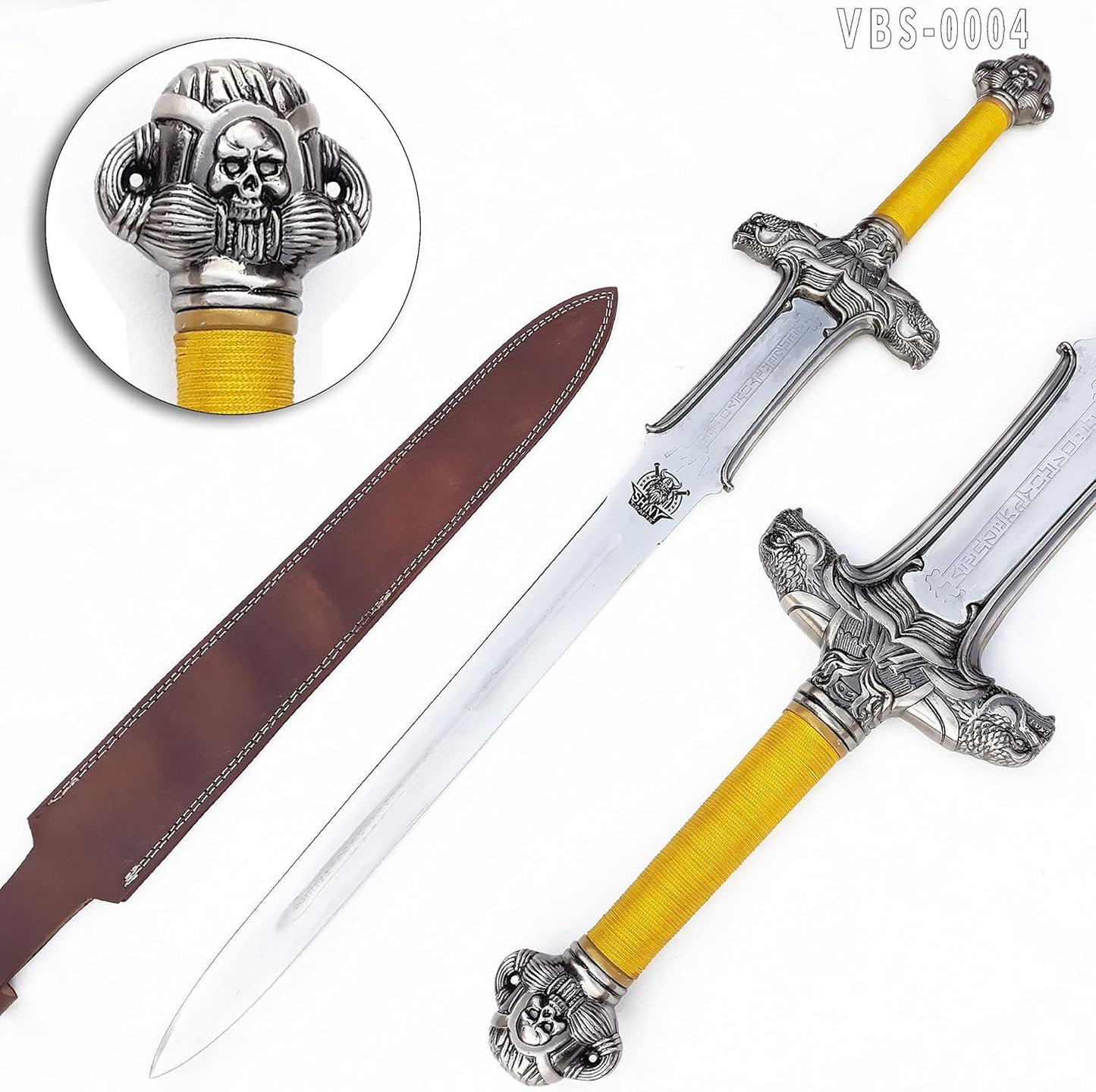Handmade 40" Legend of Zelda Viking Sword with D2 Steel and Premium Scabbard - Limited Edition Skyward Sword