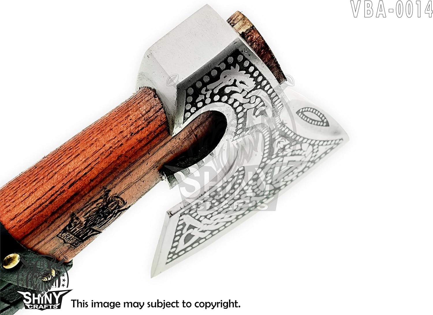 Handmade Viking Axe - Custom Bearded Axe for Men with Sheath - Unique Gift for Birthday or Special Occasion