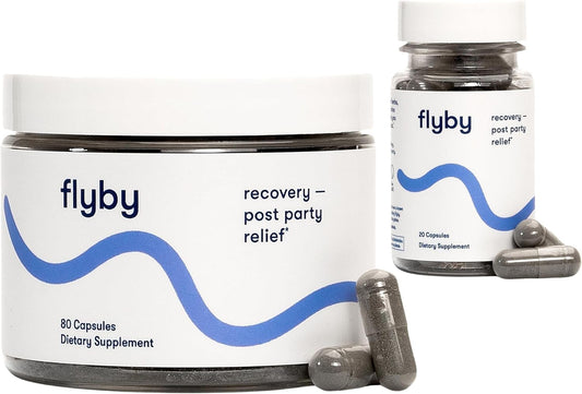 Hangover Relief Pills - Essential Post-Party Recovery with Liver Support - 80 & 20 Count Options