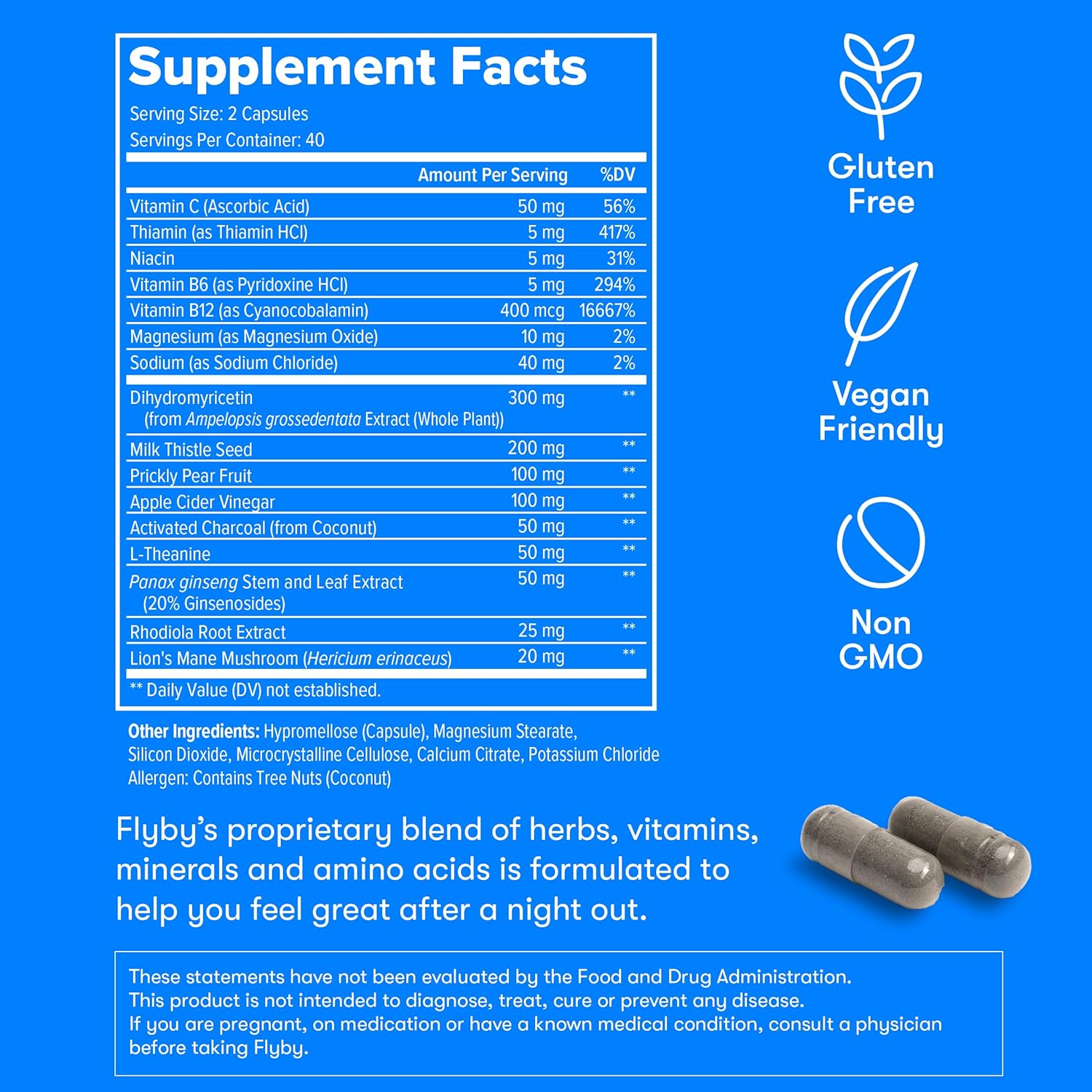 Hangover Relief Pills - Essential Post-Party Recovery with Liver Support - 80 & 20 Count Options