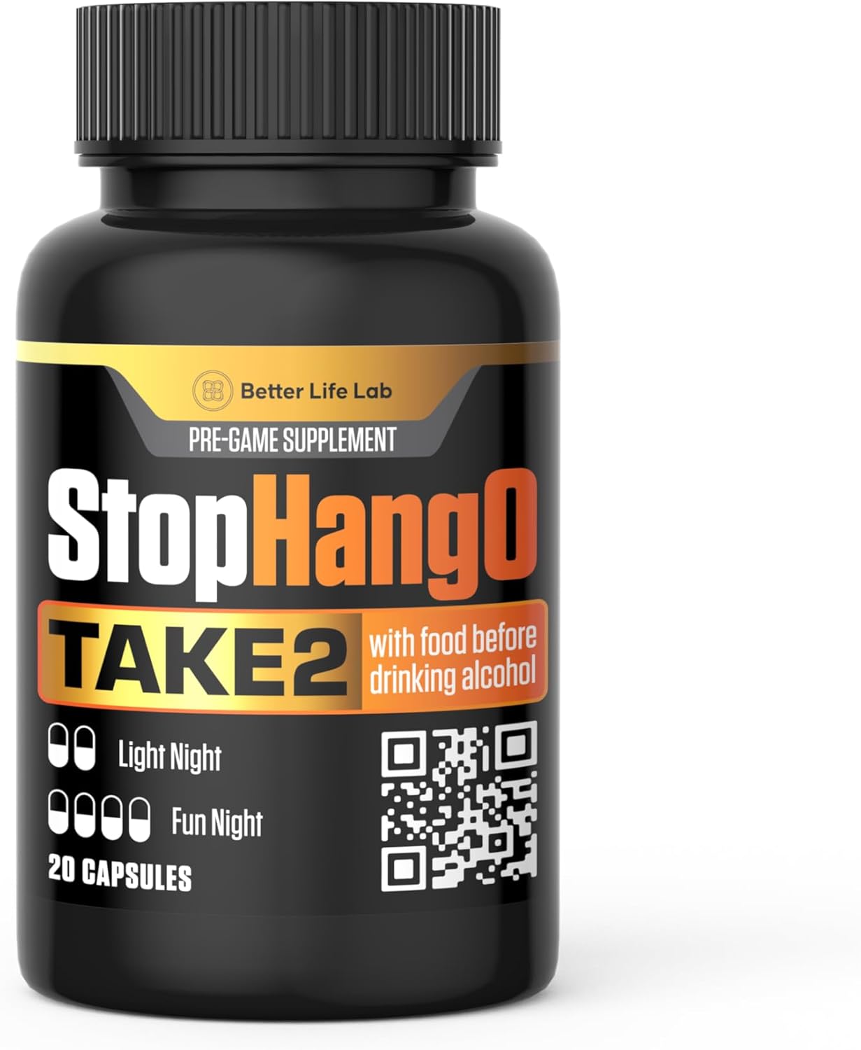 Hangover Relief Supplement - Better Life Lab StopHangO for Post-Celebration and Morning Recovery