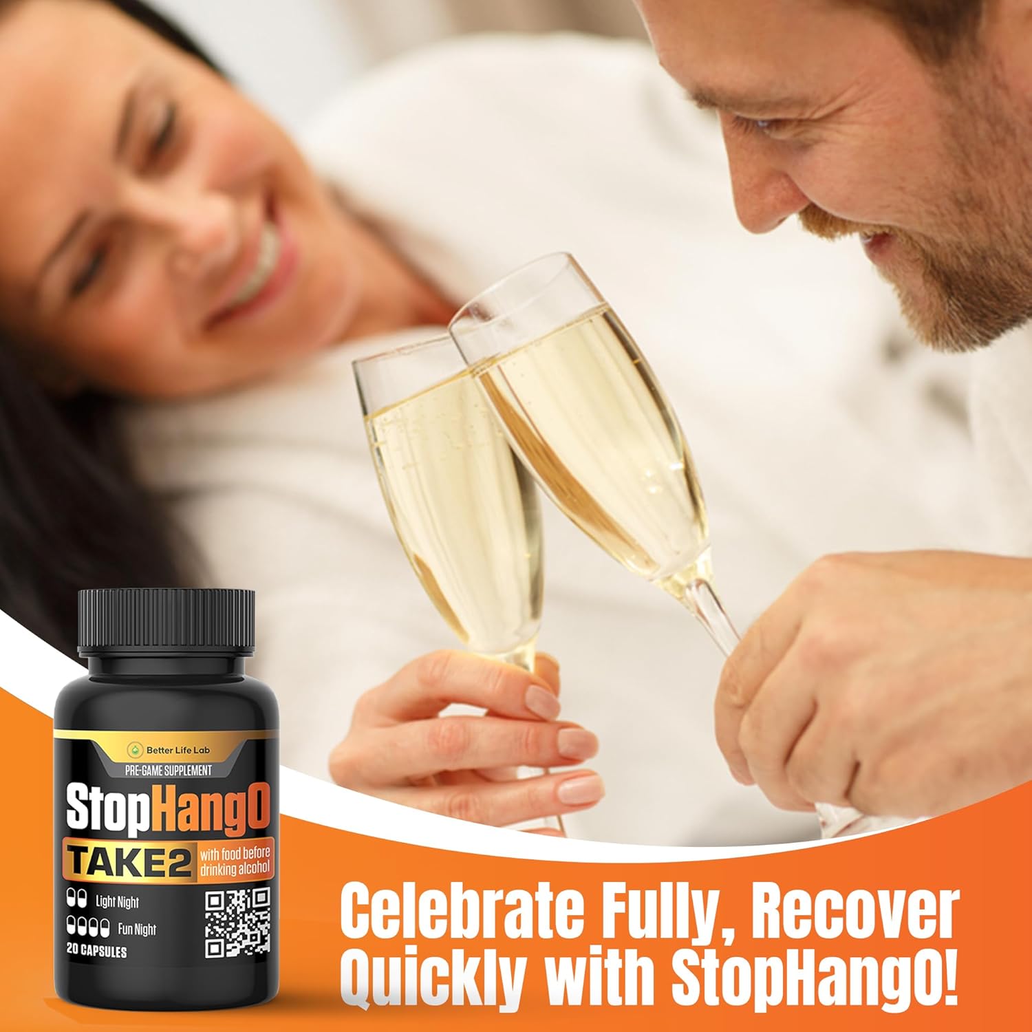 Hangover Relief Supplement - Better Life Lab StopHangO for Post-Celebration and Morning Recovery