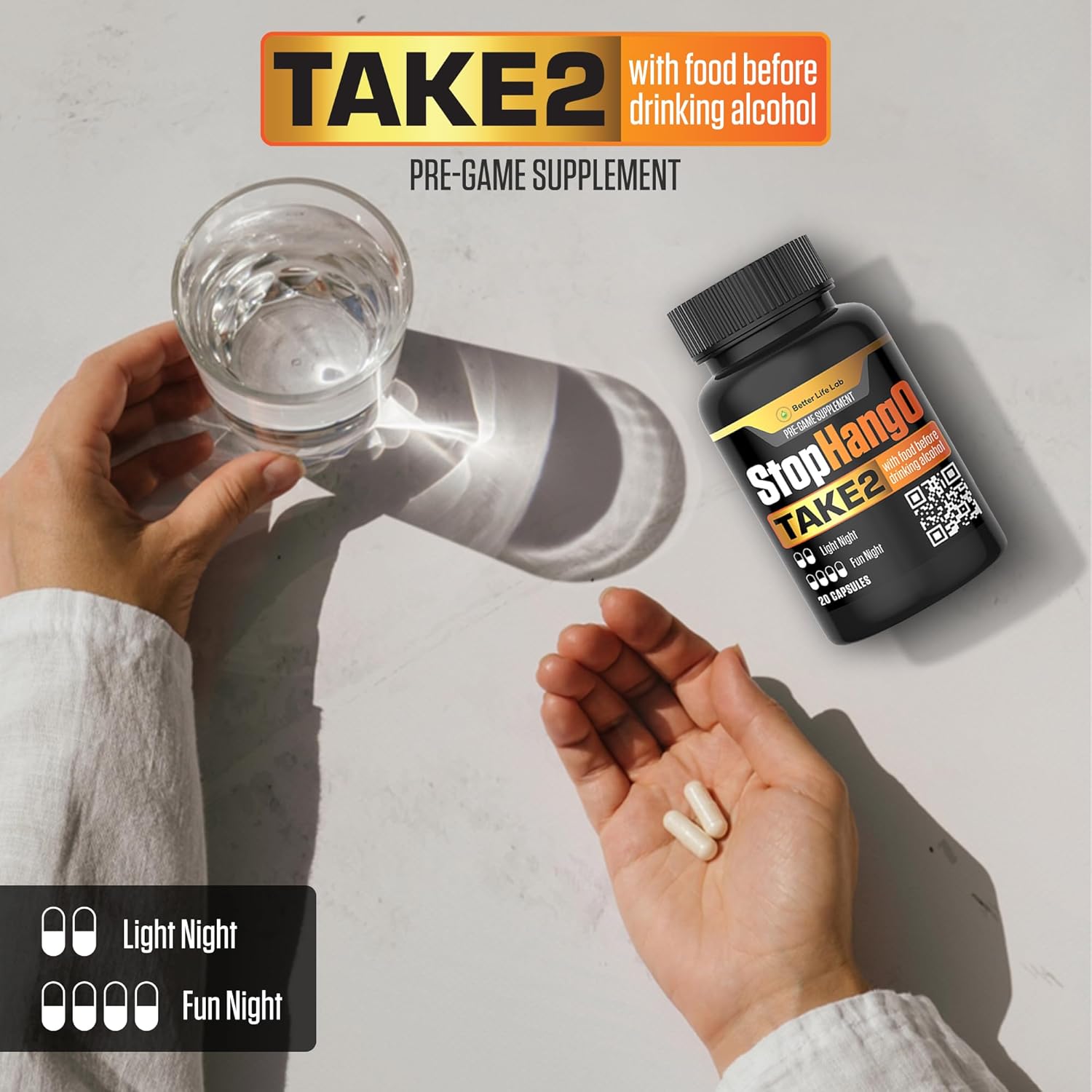 Hangover Relief Supplement - Better Life Lab StopHangO for Post-Celebration and Morning Recovery