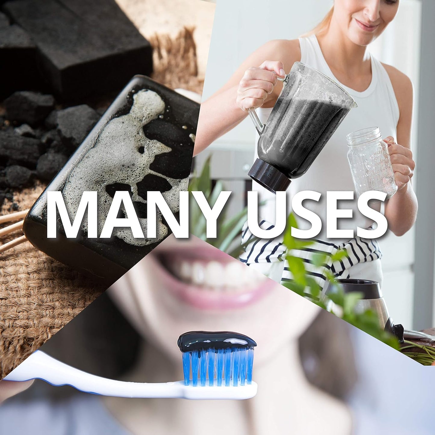 Hardwood Activated Charcoal Powder for Charcoal Poultices, Foot Soaks, Baths - 10oz