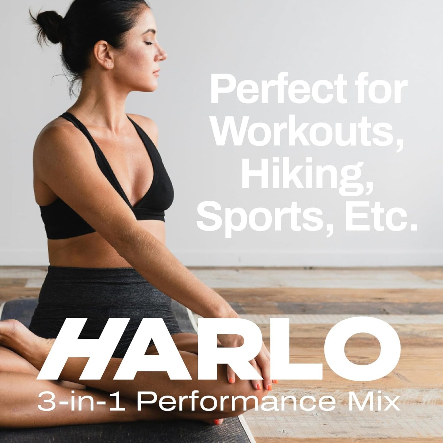 Harlo Grapefruit Salt Electrolyte Drink Mix with Collagen & Creatine - Energy Boost Powder for Pre & Post Workout
