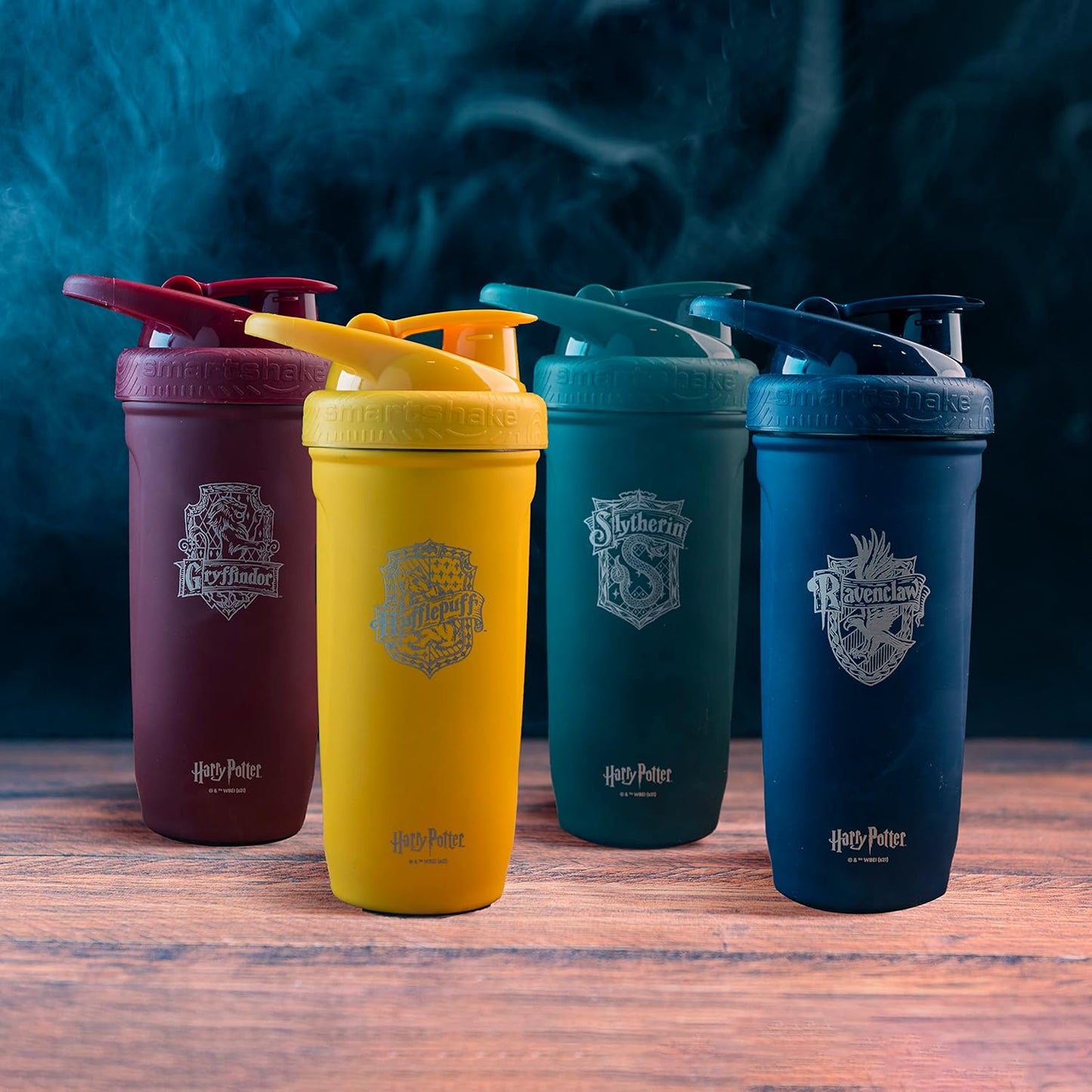 Harry Potter Hufflepuffs Stainless Steel Smartshake Shaker Bottle - 900ml, Leakproof & BPA Free
