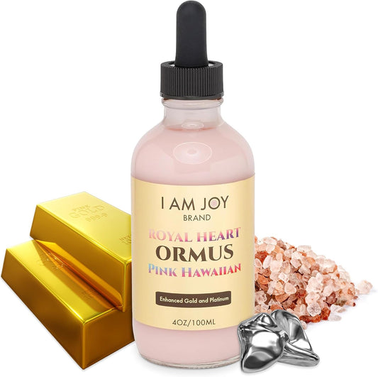 Hawaiian Pink Ormus Monoatomic Gold Concentrate with 24k Colloidal Gold - Blood Cleanser Detox - Vortexed 528hz Harmonically Structured