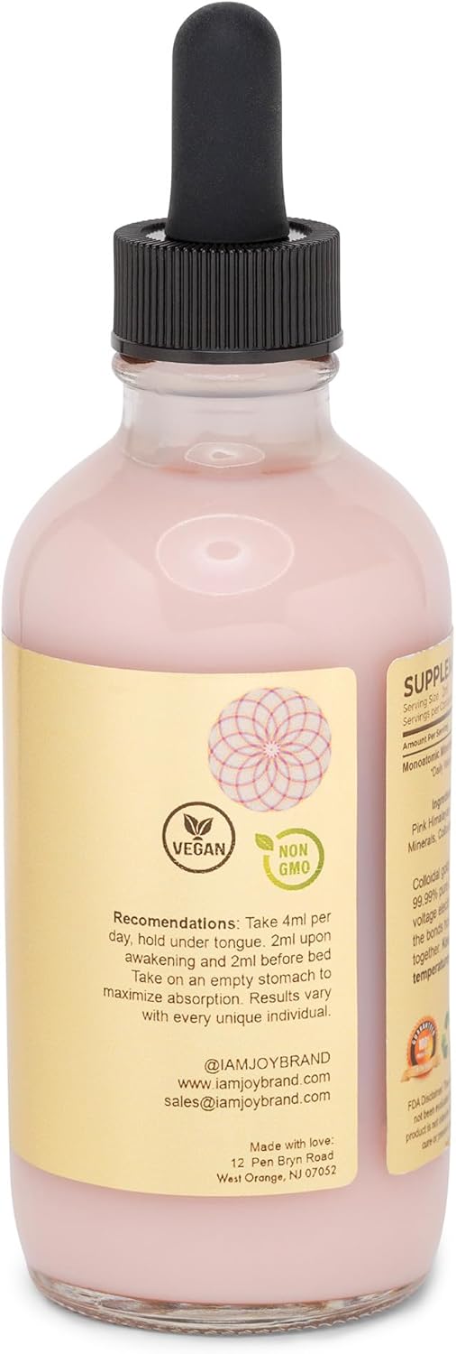 Hawaiian Pink Ormus Monoatomic Gold Concentrate with 24k Colloidal Gold - Blood Cleanser Detox - Vortexed 528hz Harmonically Structured