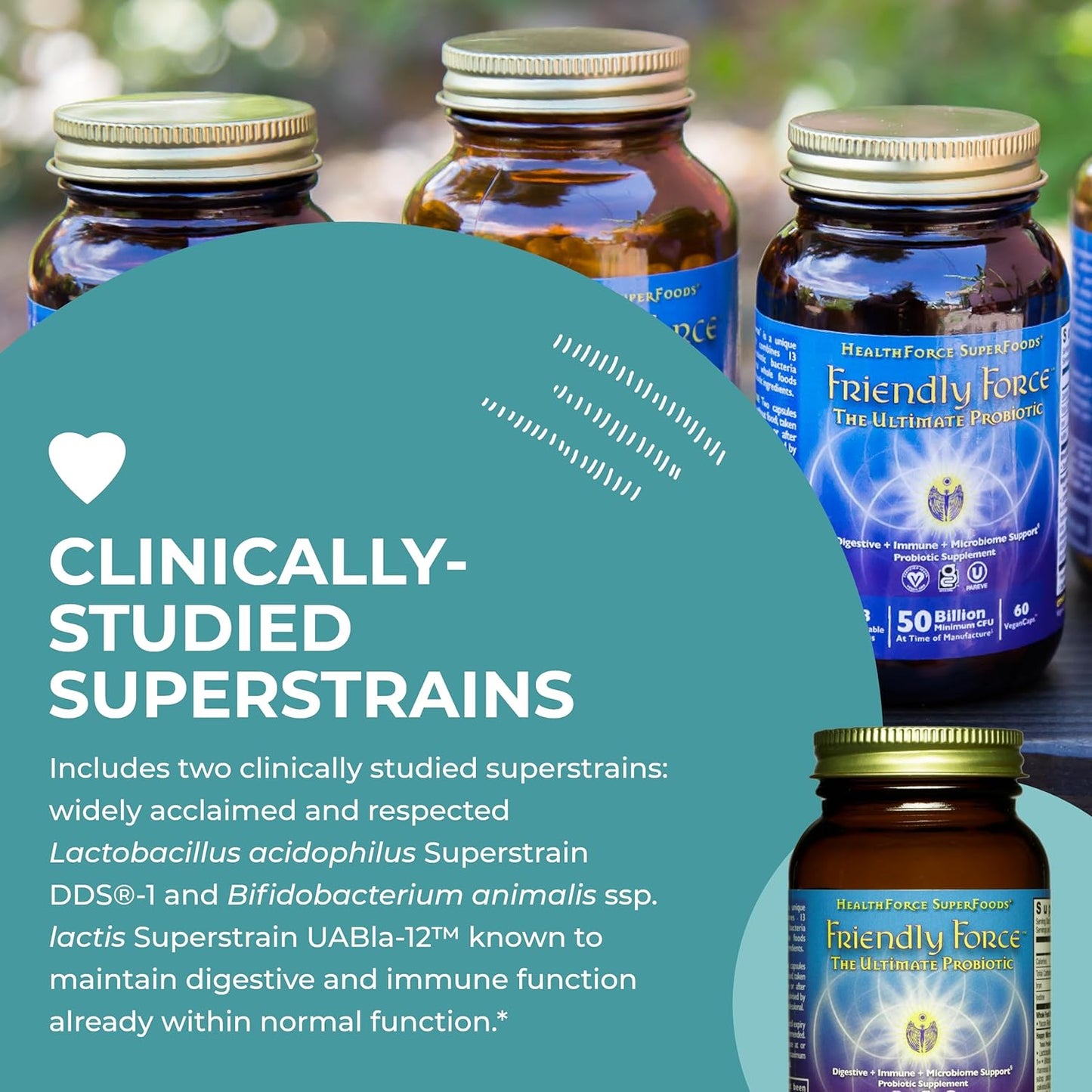 HealthForce SuperFoods Friendly Force - Vegan Capsules - 60 Count