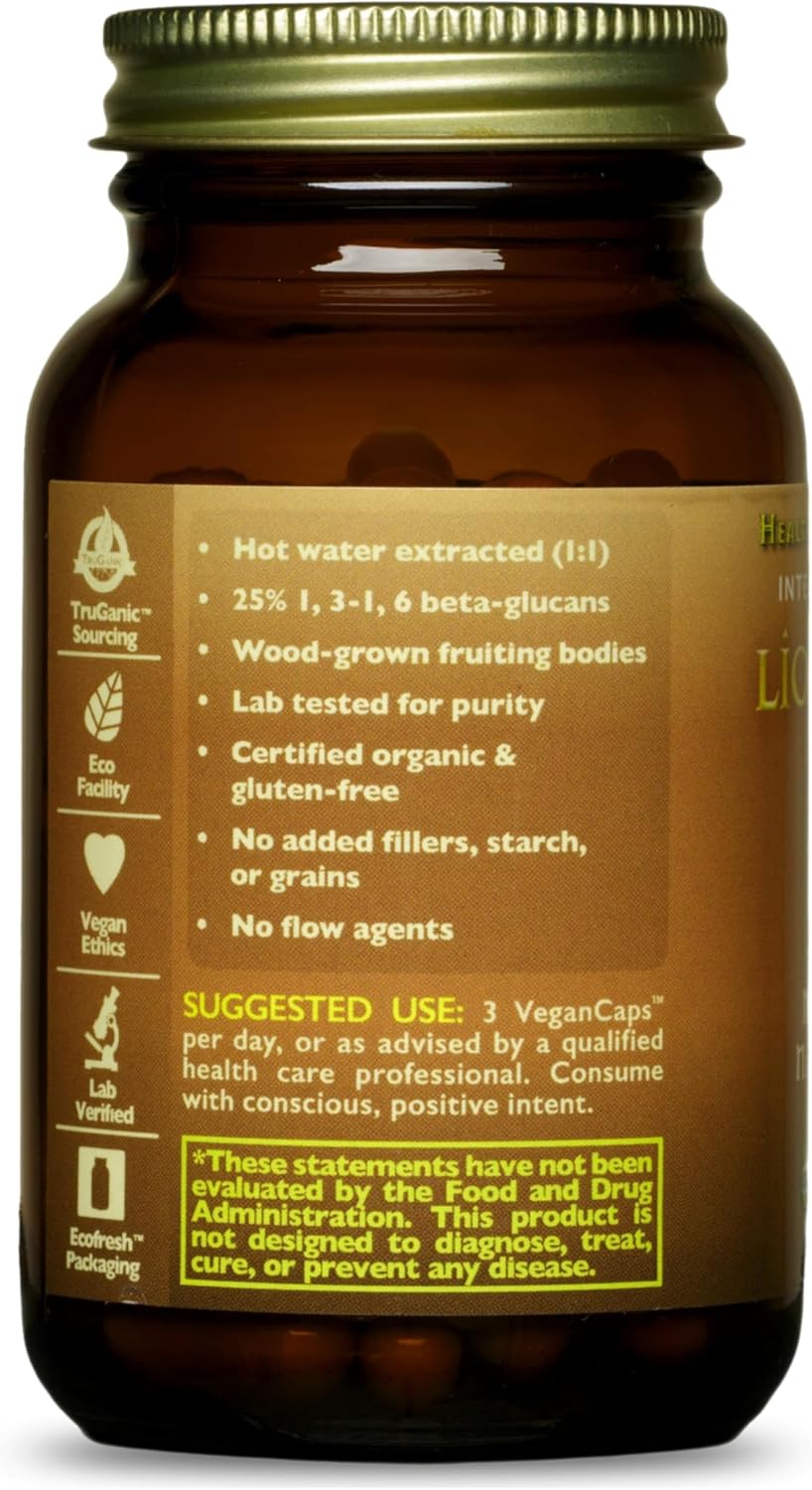 HealthForce SuperFoods Integrity Extracts Lion's Mane Capsules - 90 Count Vegan Capsules for Cognitive Support