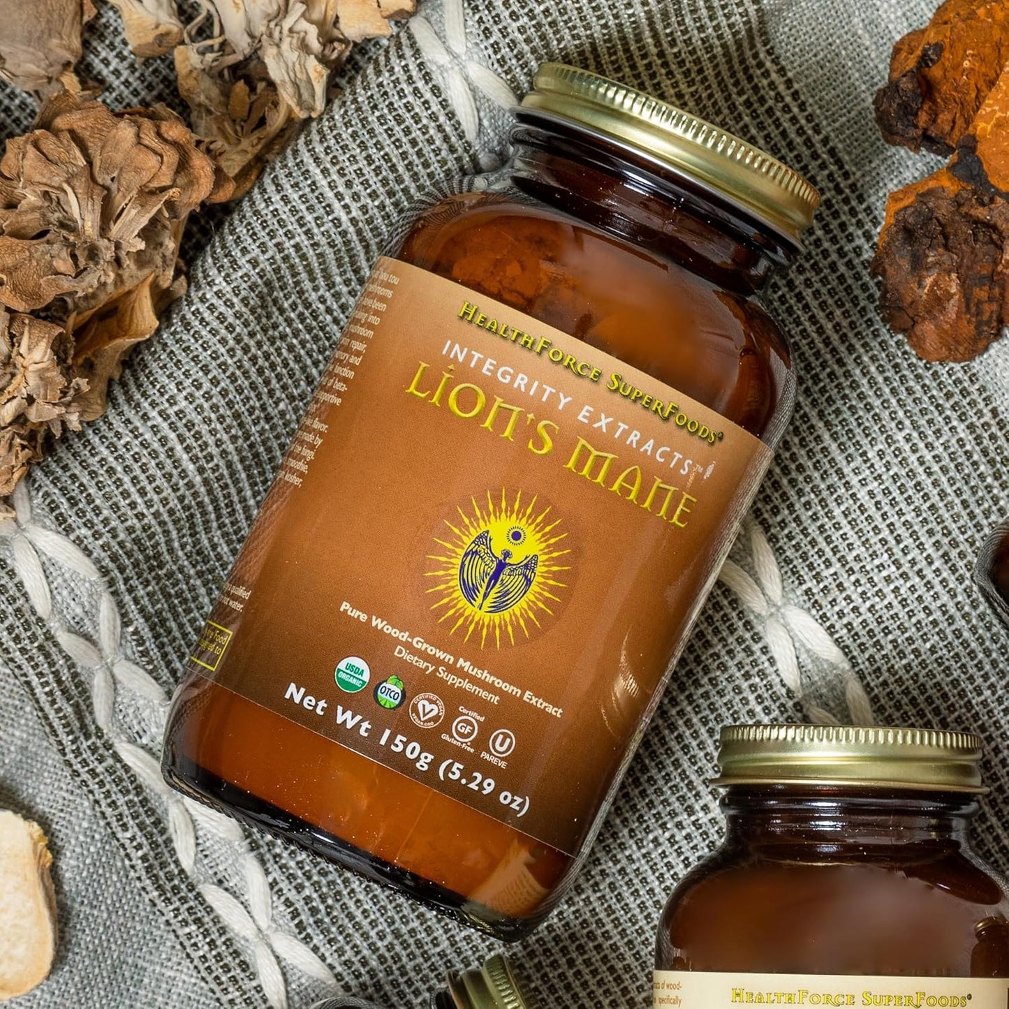 HealthForce SuperFoods Integrity Extracts Lion's Mane Capsules - 90 Count Vegan Capsules for Cognitive Support