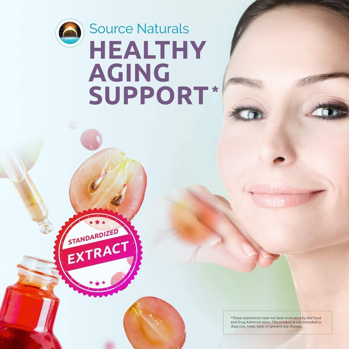 Heart and Healthy Aging Support with Source Naturals Resveratrol - 200 mg, 60 Tablets