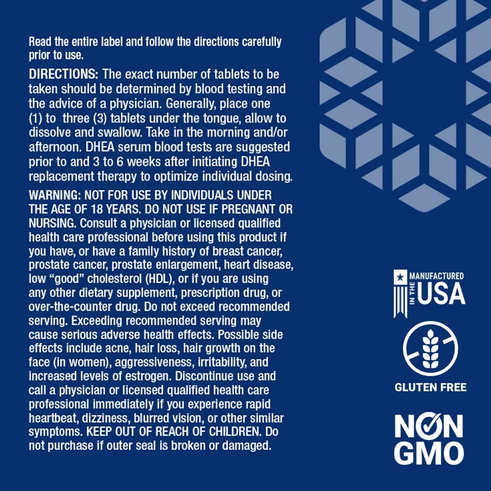 Heart Health & Bone Support: Life Extension DHEA Hormone Balance & Magnesium - 100 Tablets + 100 Capsules