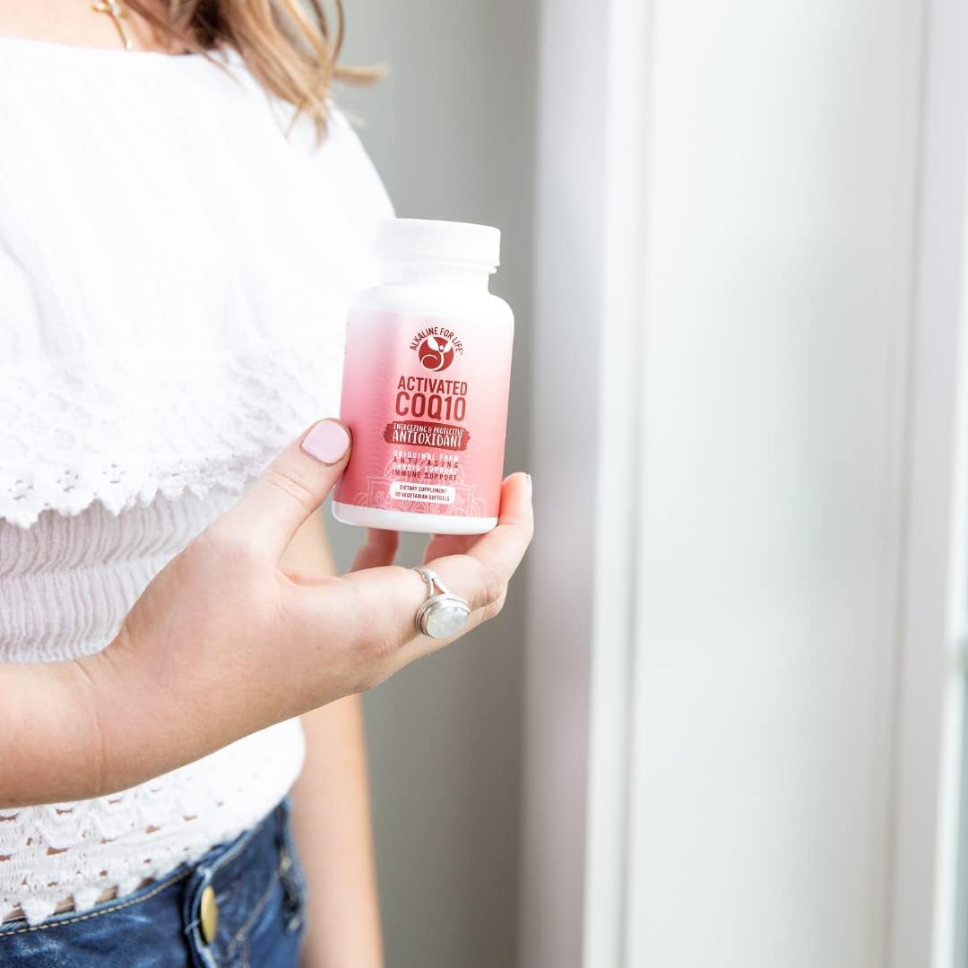 Heart Health & Energy: Alkaline for Life Enhanced COQ10 100mg Ubiquinone Antioxidant - 60 Day Supply