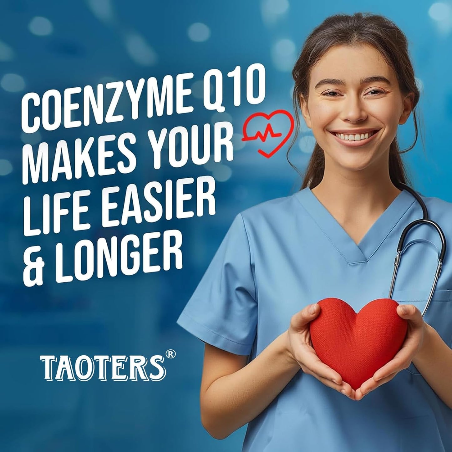Heart Health & Energy Support CoQ10 Supplement with Dandelion Root & Calcium - 60 Capsules