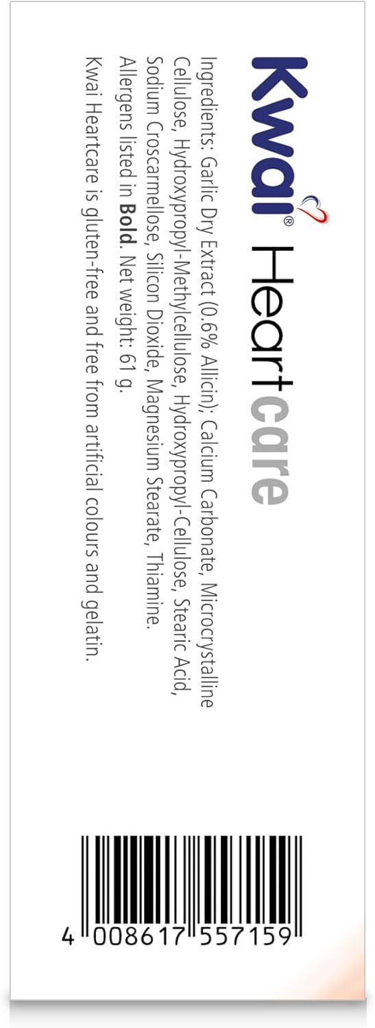 Heart Health Support: Kwai Garlic 300mg One-A-Day Tablets - 100 Count