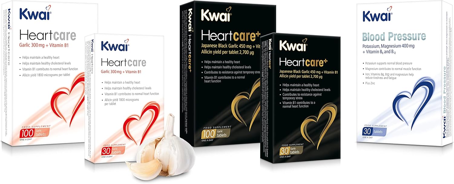 Heart Health Support: Kwai Garlic 300mg One-A-Day Tablets - 100 Count