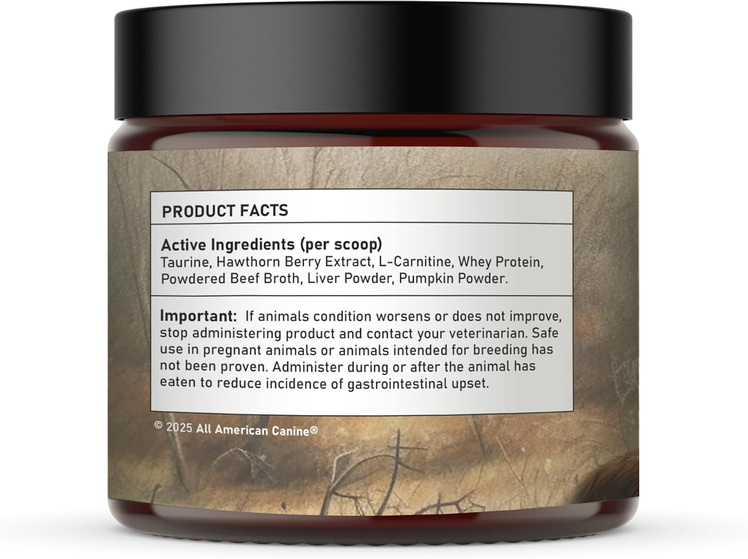 Heart Health Support Powdered Supplement for Dogs, 90 Servings - All American Canine Formula