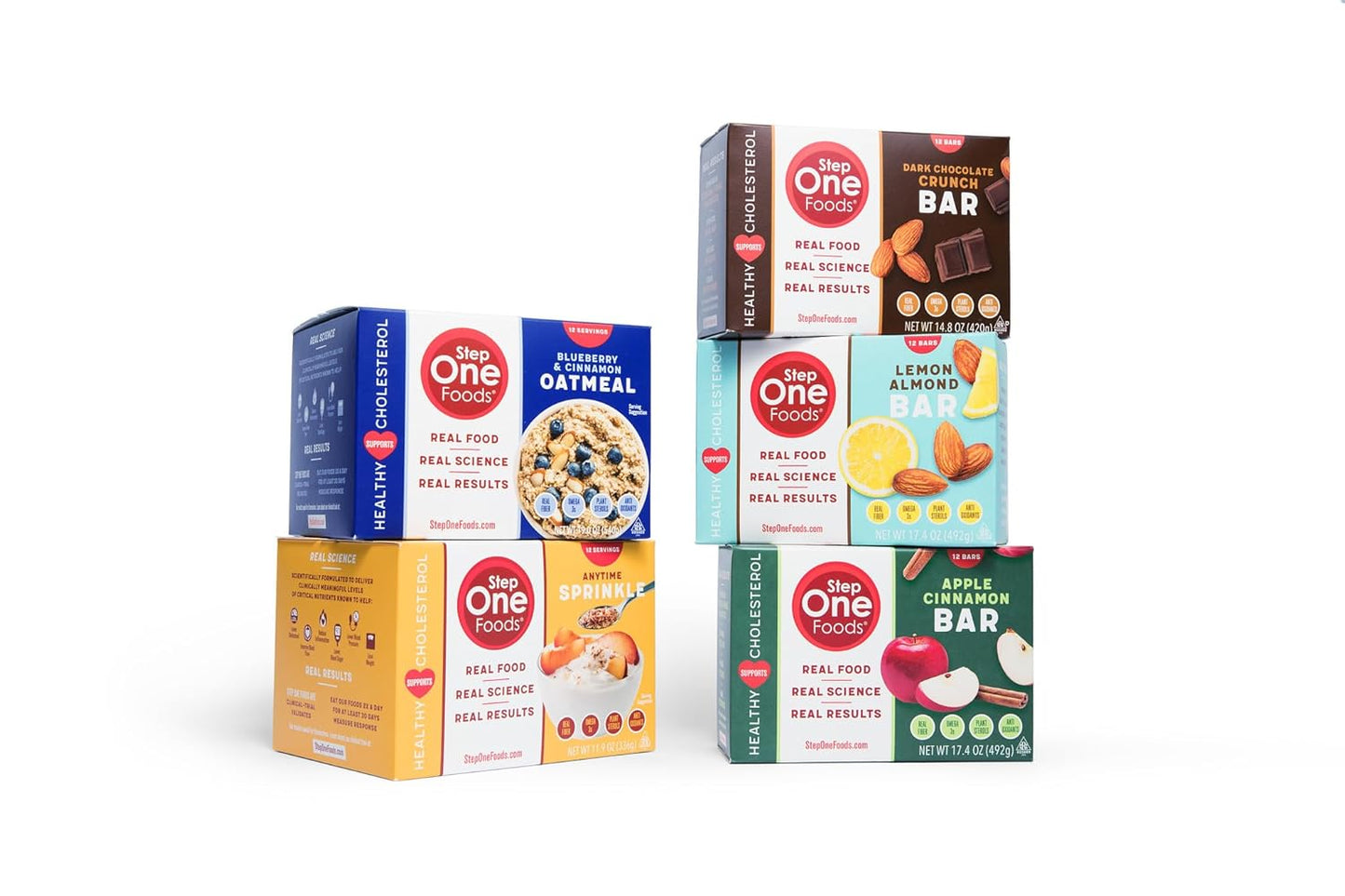 Heart Healthy Blueberry Cinnamon Oatmeal with Plant Sterols, Omega 3's, and Fiber - Gluten Free Vegan Snack, Zero Sodium, Non-GMO (12 Pack)