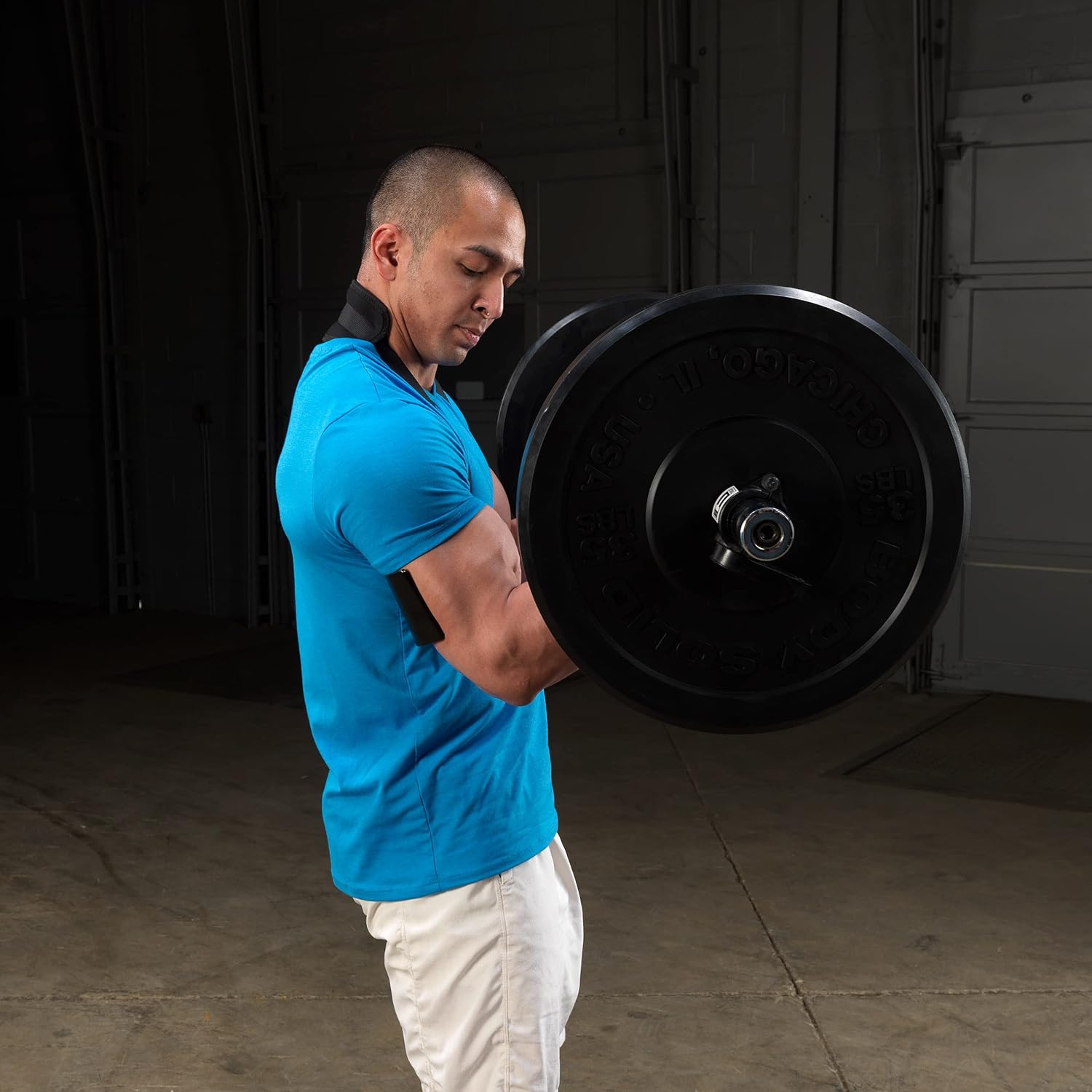 Heavy Duty Arm Blaster for Biceps & Triceps - Body-Solid Bicep Bomber Curl Support Isolator