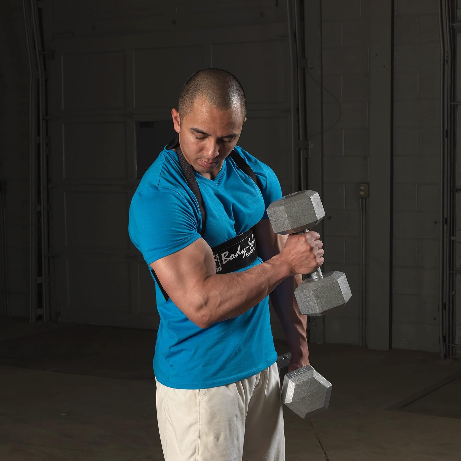 Heavy Duty Arm Blaster for Biceps & Triceps - Body-Solid Bicep Bomber Curl Support Isolator