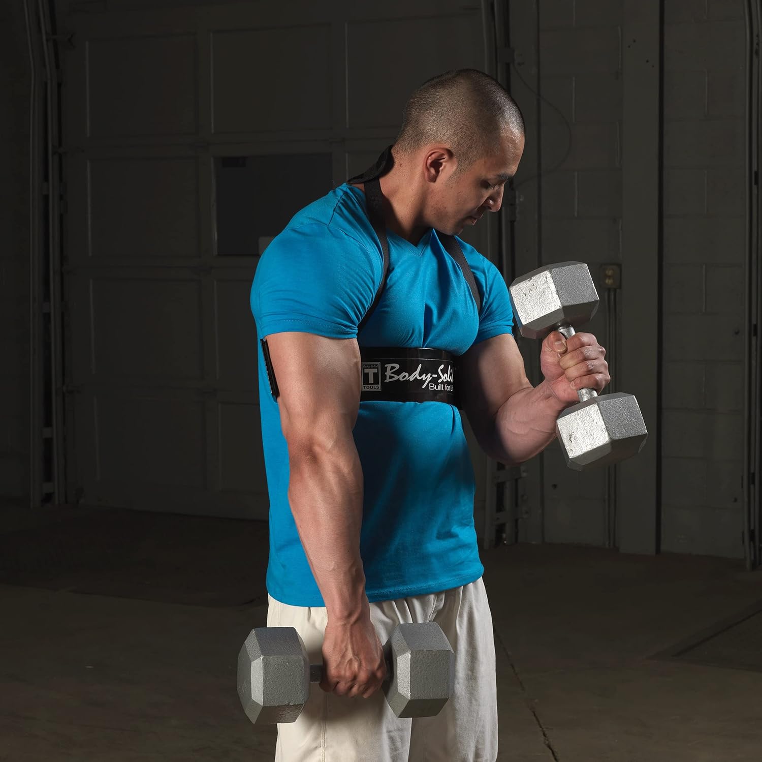 Heavy Duty Arm Blaster for Biceps & Triceps - Body-Solid Bicep Bomber Curl Support Isolator