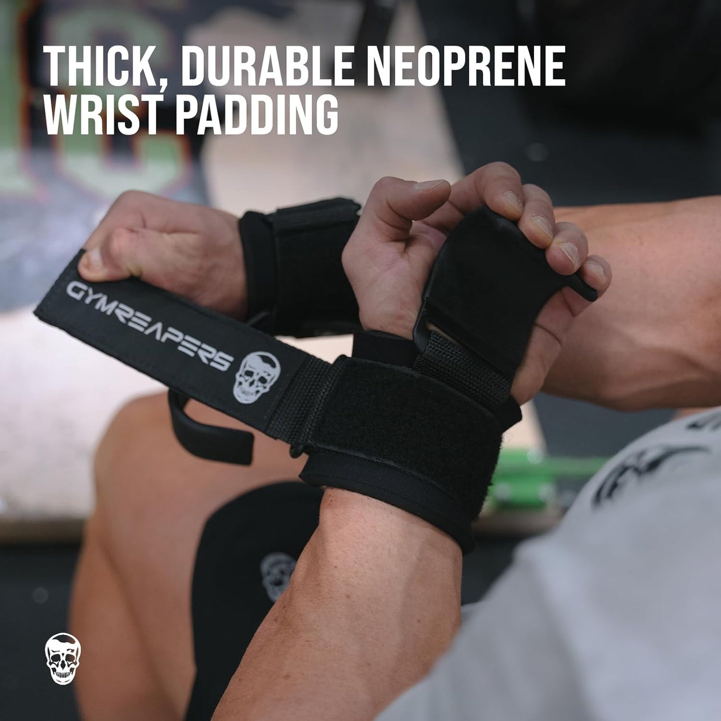 Heavy Duty Weight Lifting Hooks with Power Wrist Straps for Deadlifts, Pull Ups, and Shrugs - Gym Gloves for Men and Women (Pair)