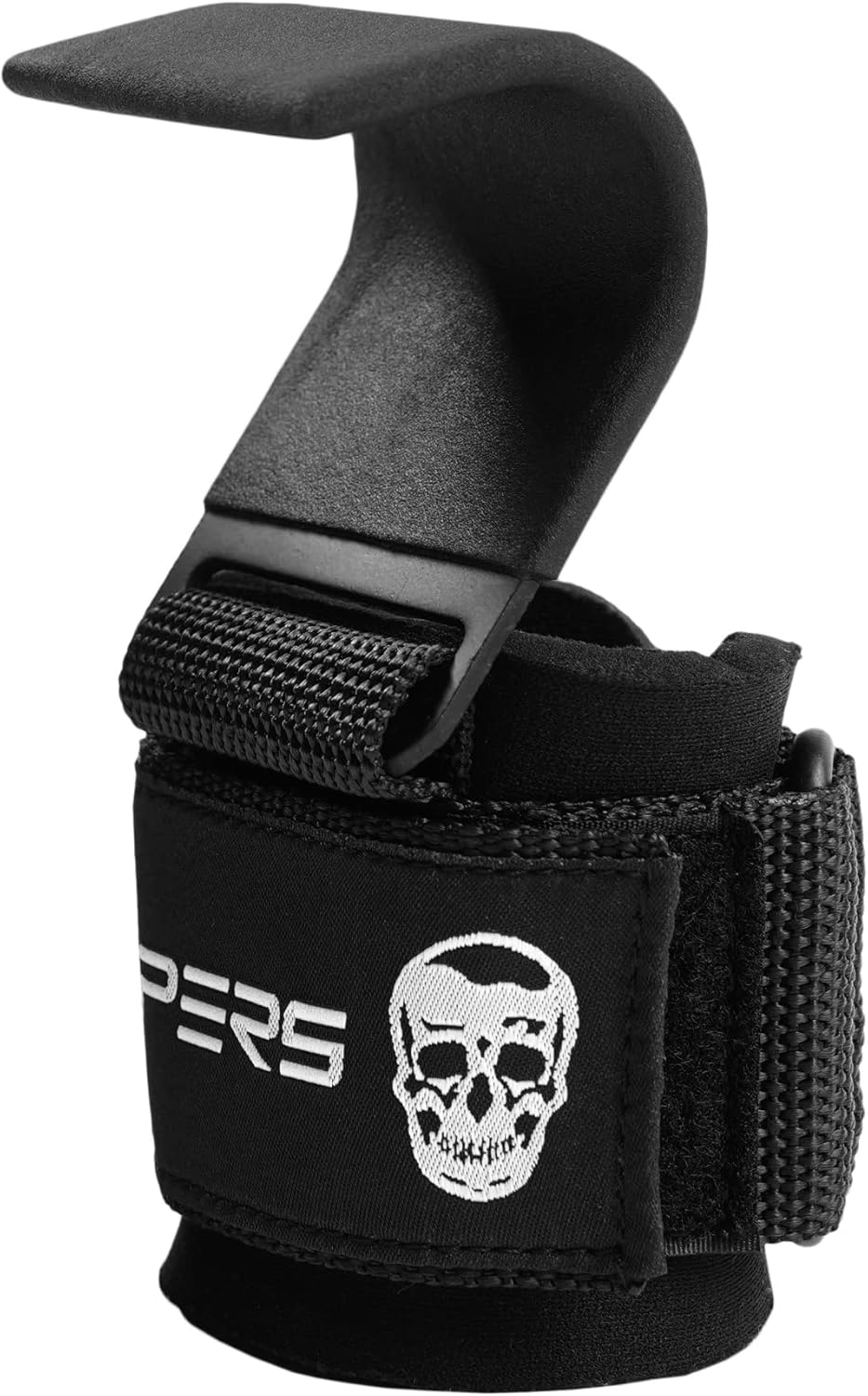 Heavy Duty Weight Lifting Hooks with Power Wrist Straps for Deadlifts, Pull Ups, and Shrugs - Gym Gloves for Men and Women (Pair)